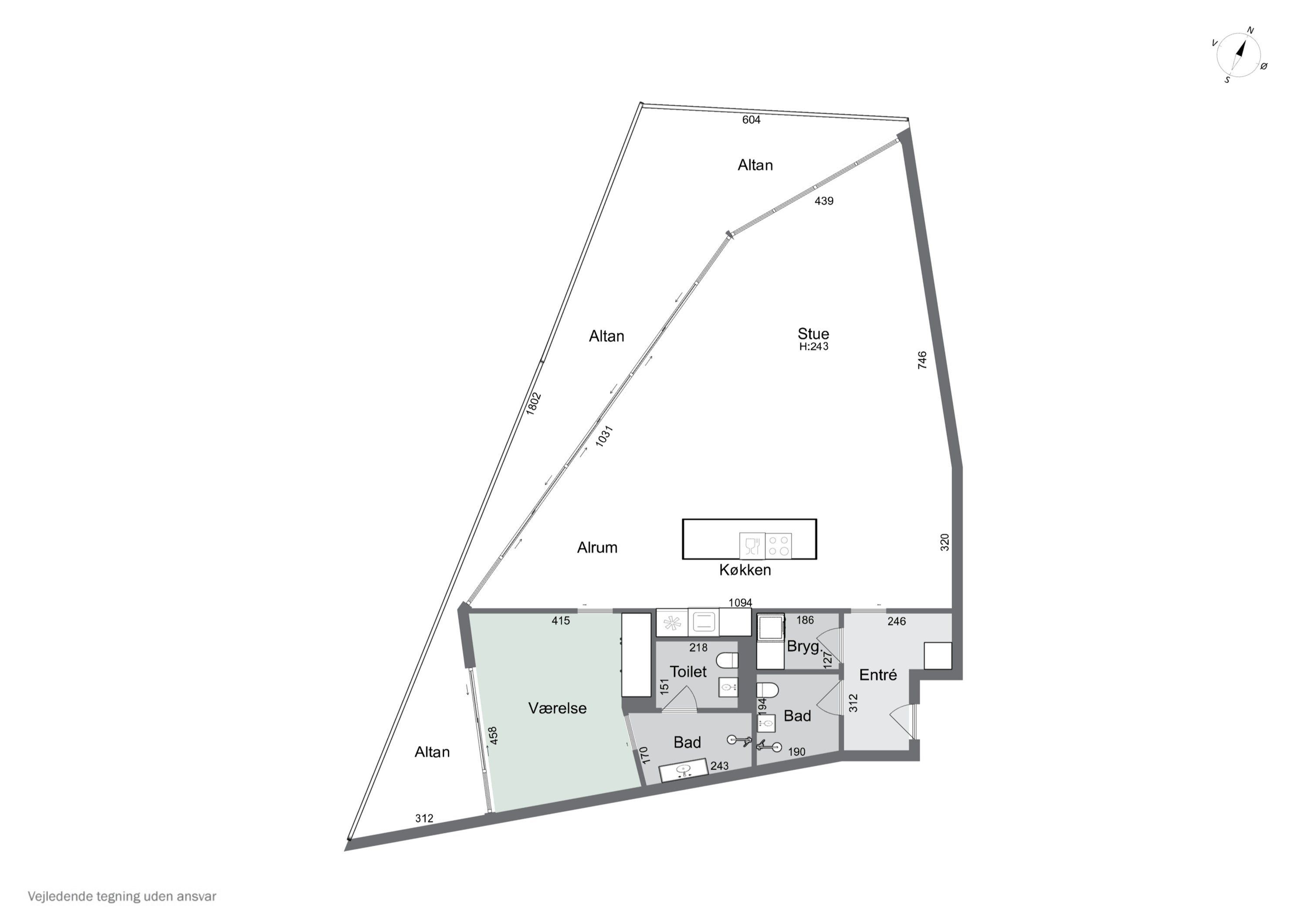 Plantegninger billede af Islands Brygge 79A, 6. tv., 2300 København S