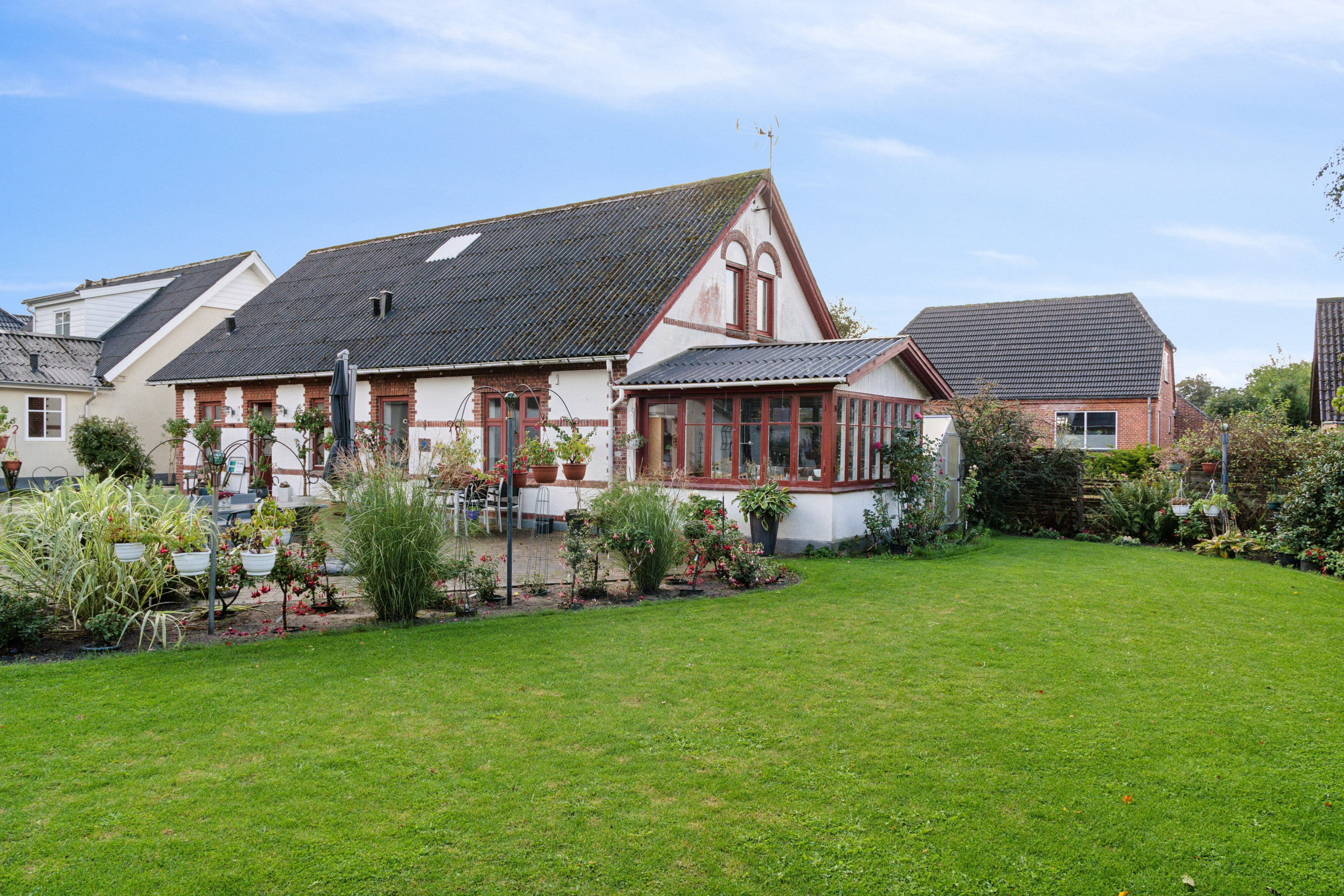 Fremhævet set fra haven billede i fuldskærmstilstand. Billede af Storkevej 8, 7741 Frøstrup