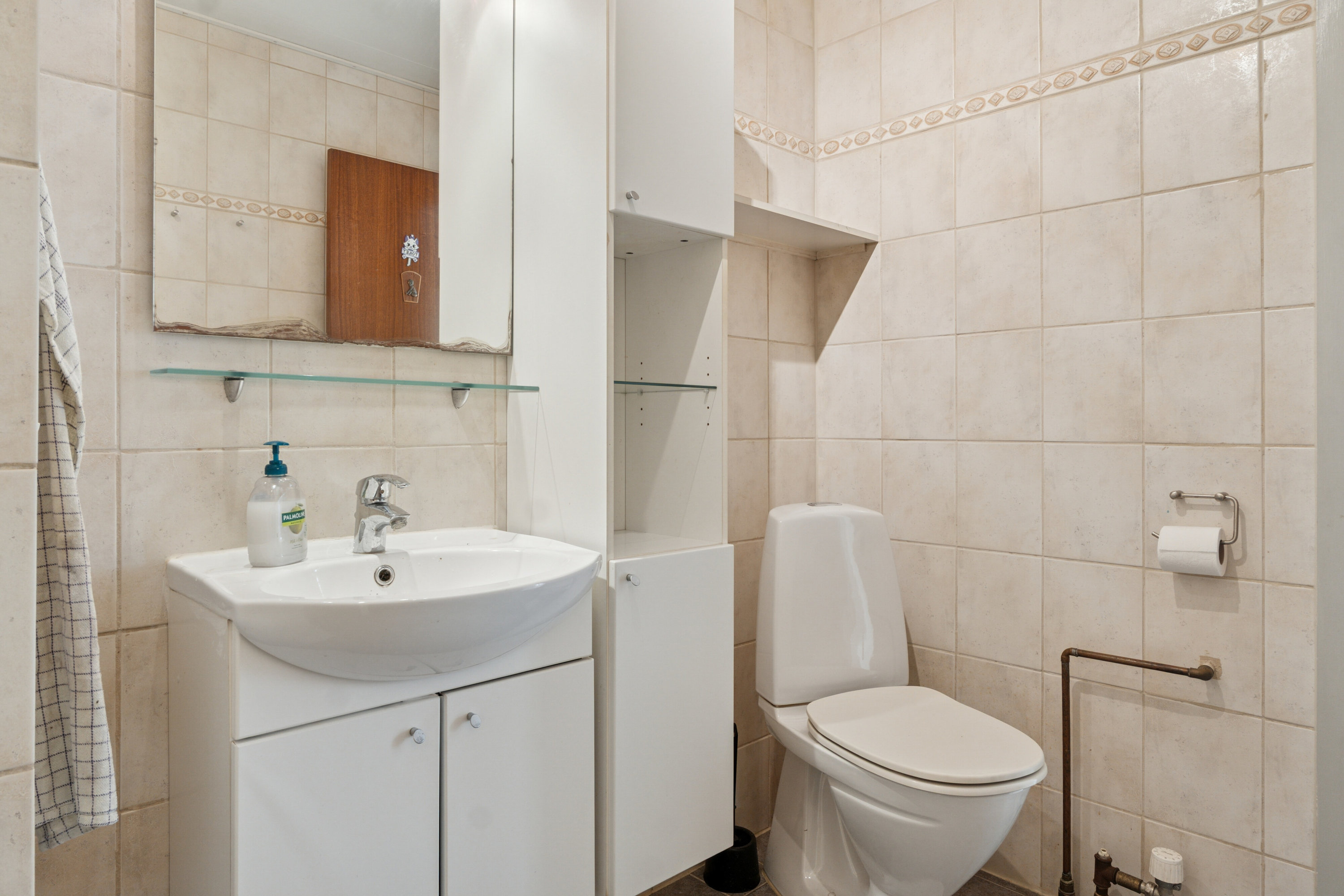 Fremhævet badeværelse billede i fuldskærmstilstand. Billede af Klarskovvej 75, 4760 Vordingborg