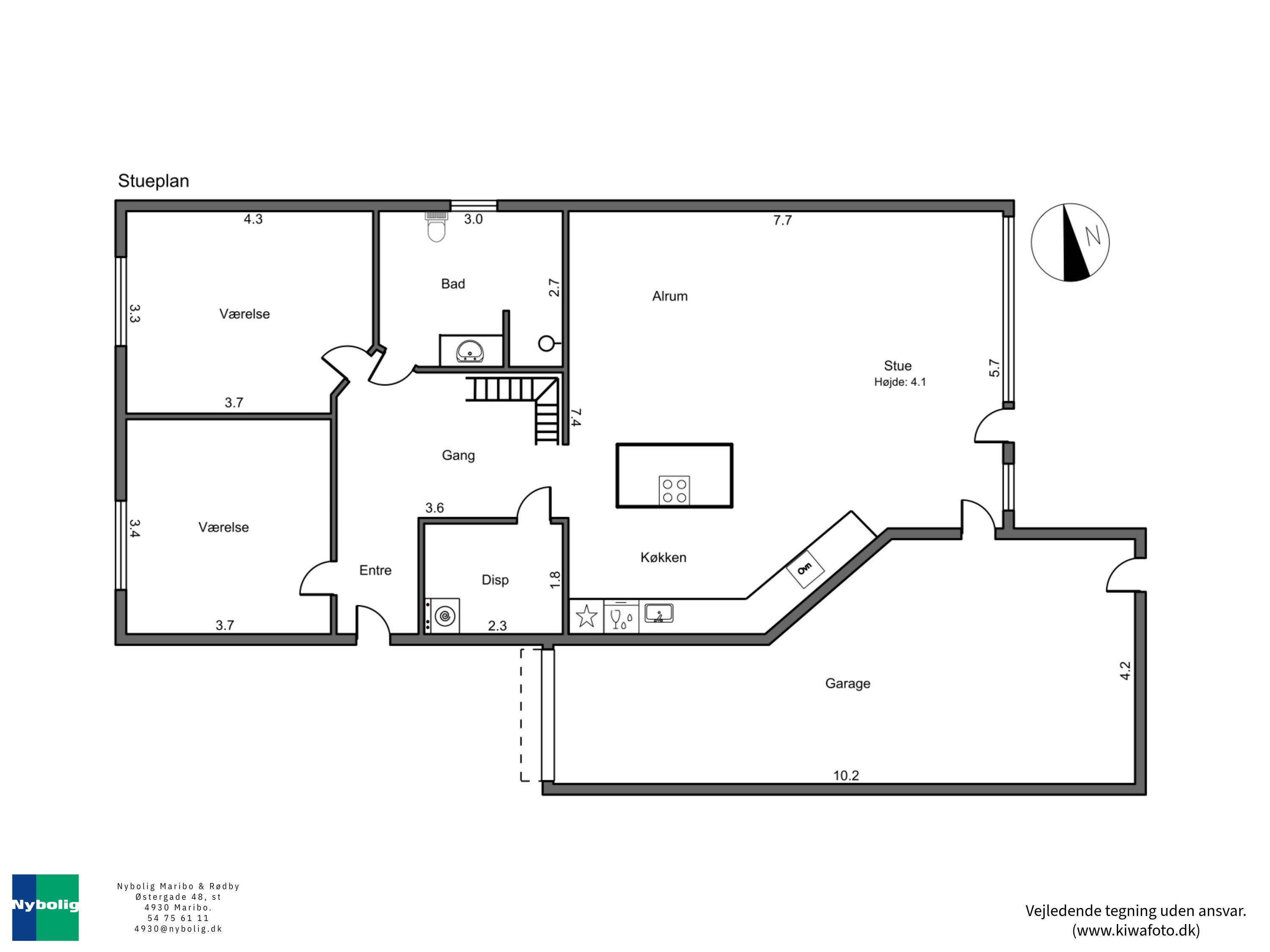 Plantegninger billede af Slagterivej 8, 4930 Maribo