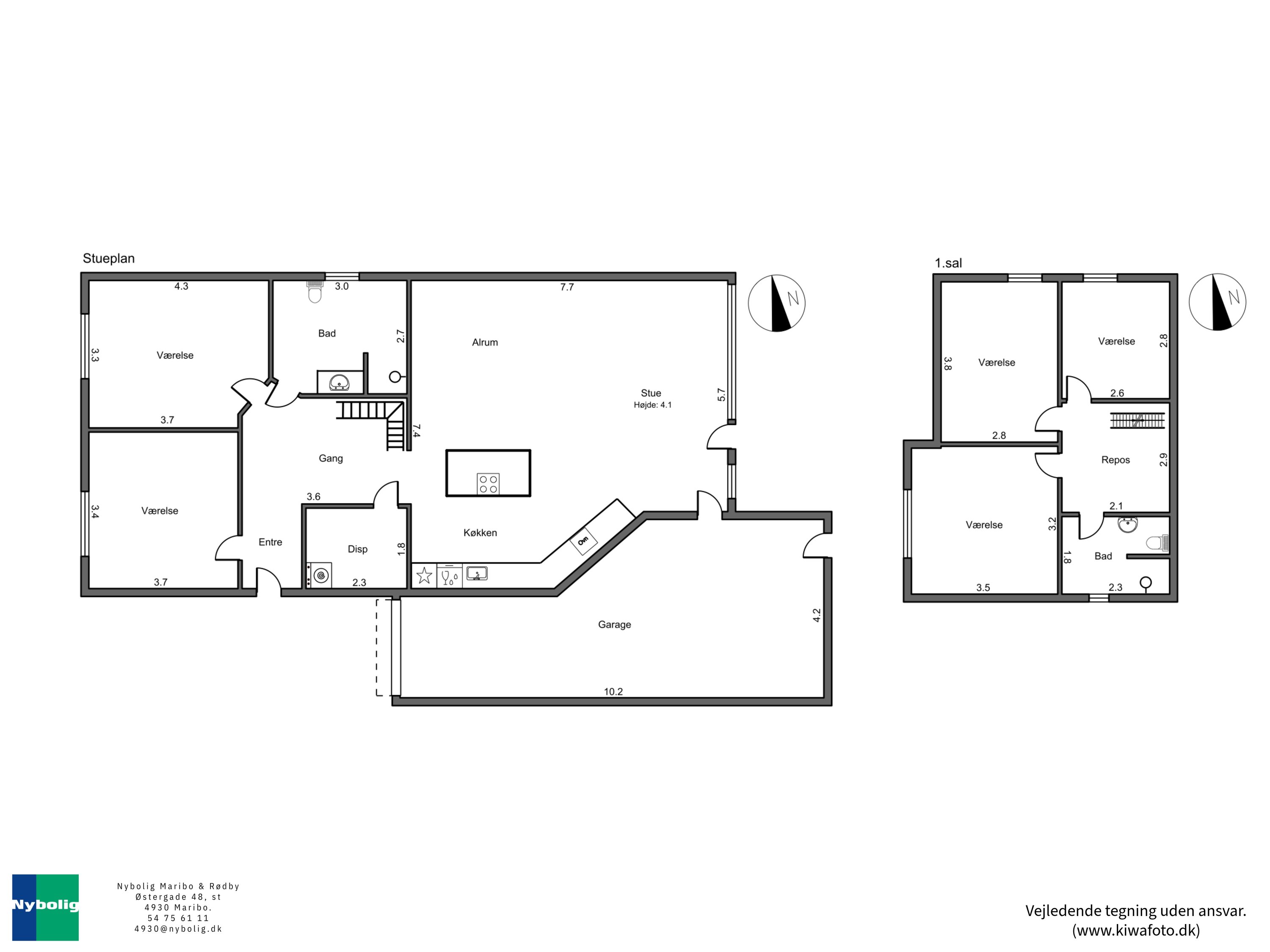 Plantegninger billede af Slagterivej 8, 4930 Maribo