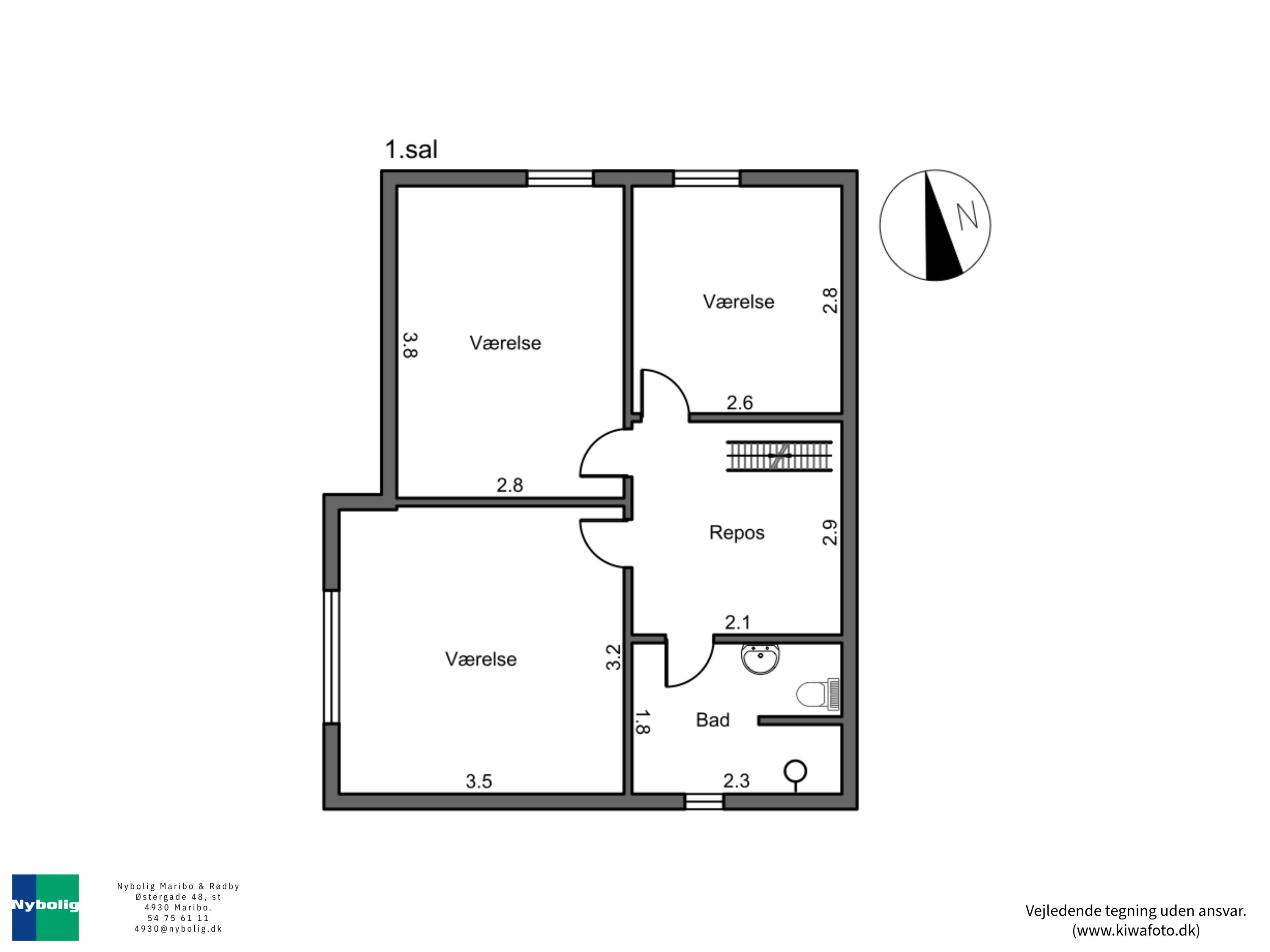 Plantegninger billede af Slagterivej 8, 4930 Maribo