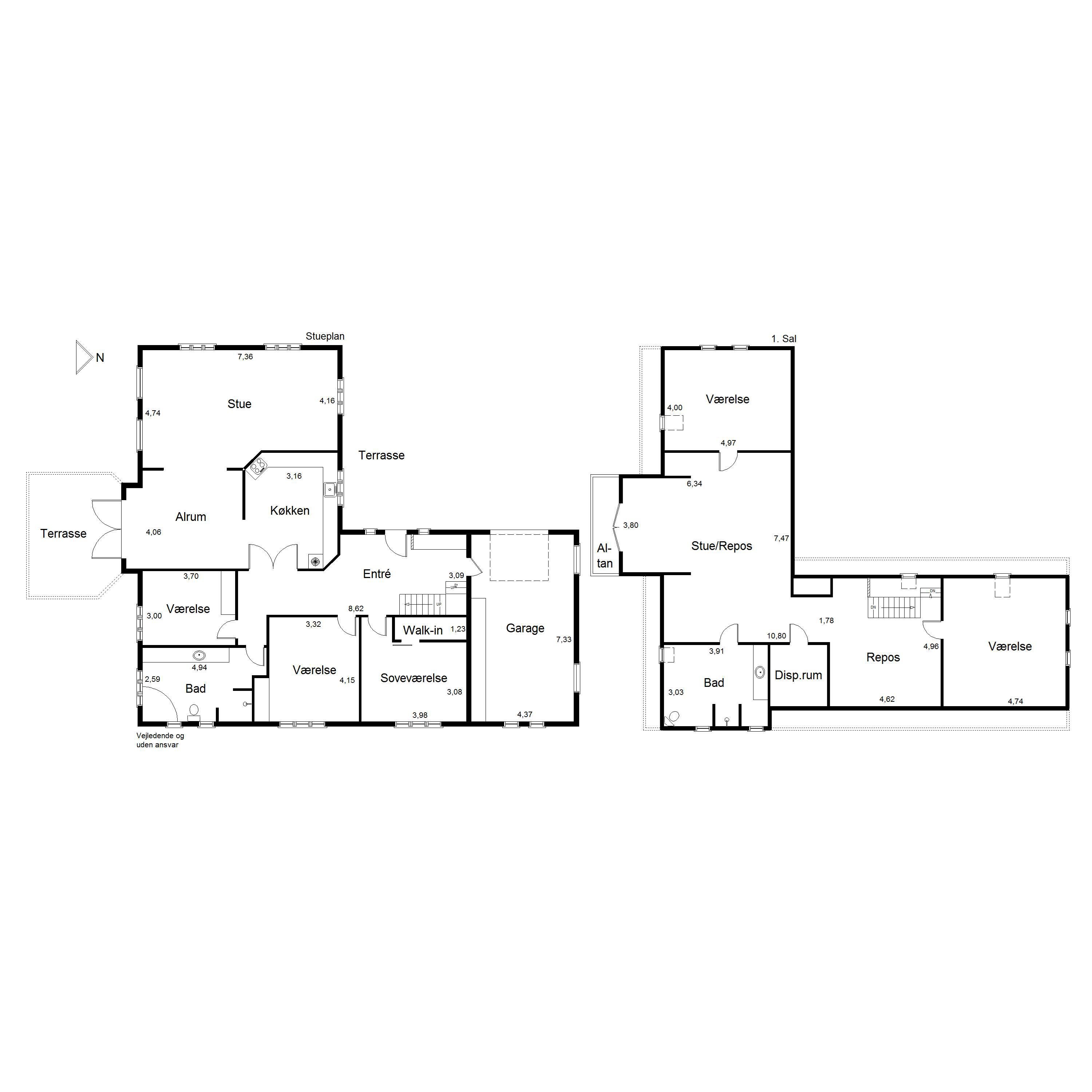 Plantegninger billede af Grønningen 4, 9600 Aars