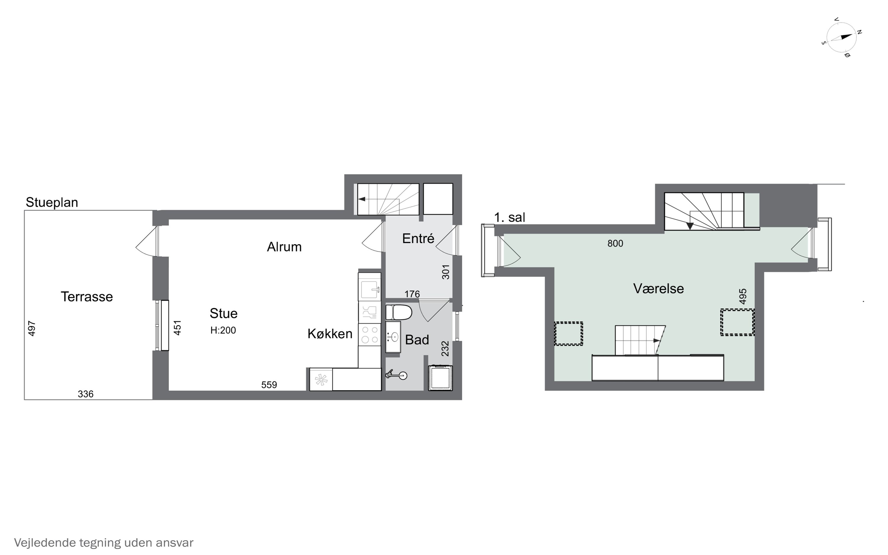 Plantegninger billede af Høstvej 6H, 2800 Kongens Lyngby