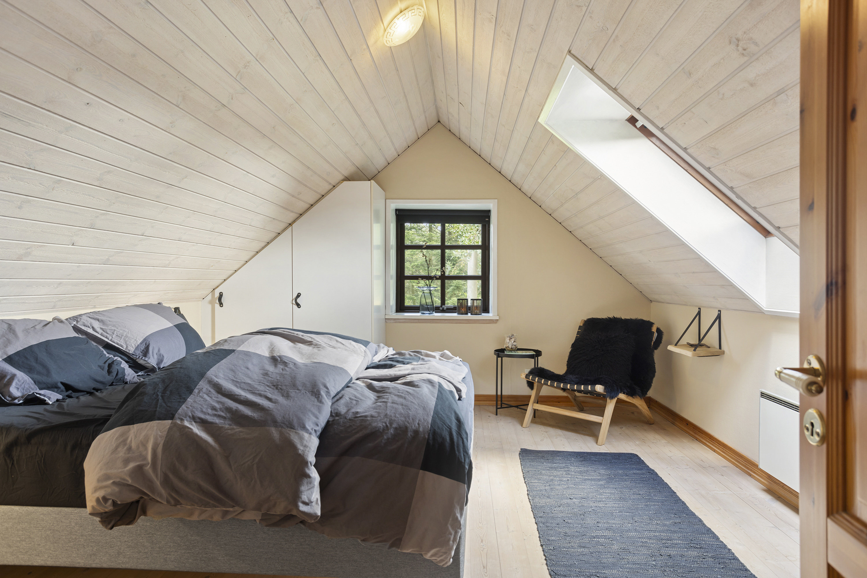 Fremhævet soveværelse billede i fuldskærmstilstand. Billede af Solsbækvej 276, Lyngså, 9300 Sæby