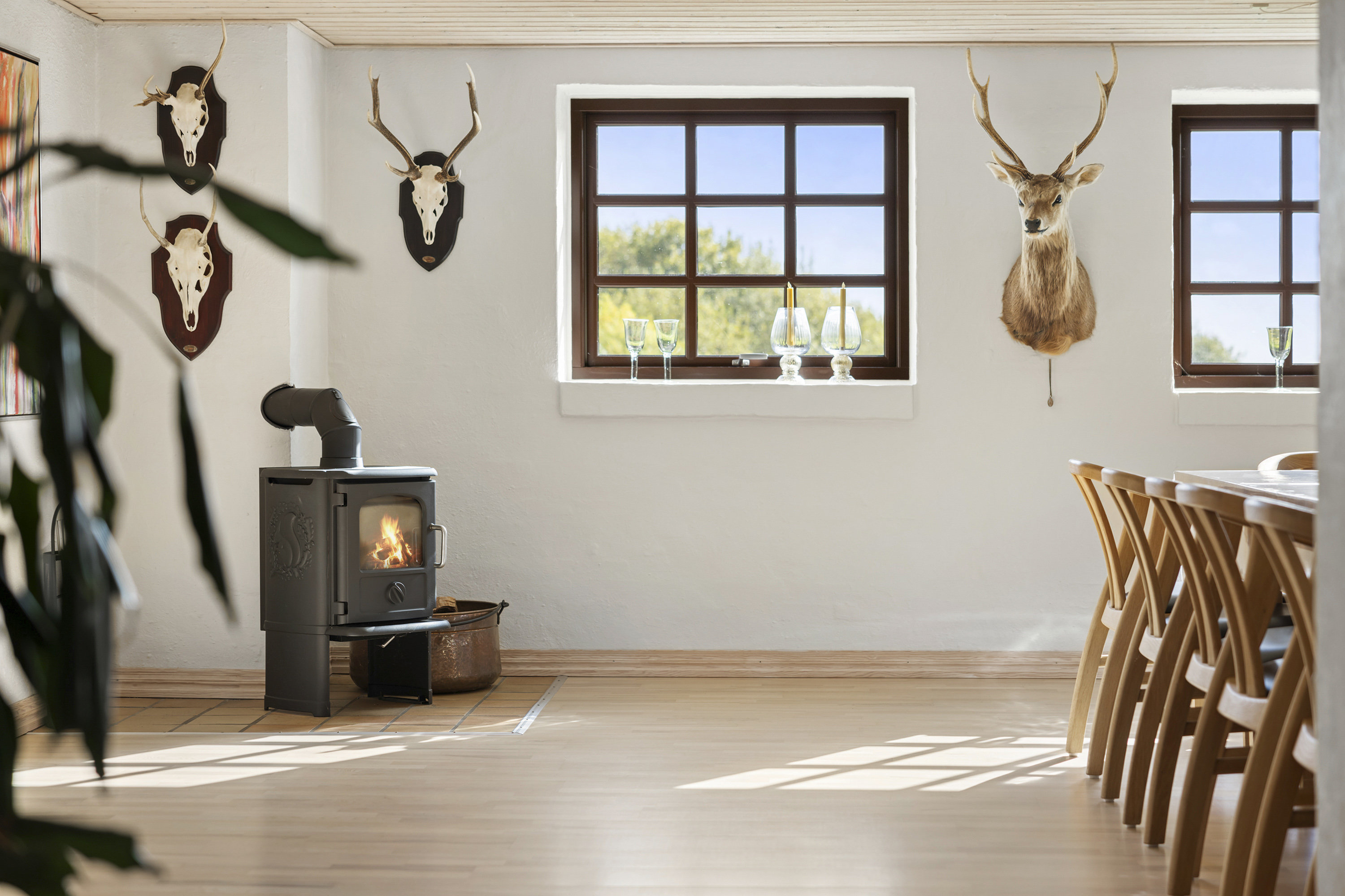 Fremhævet stue billede i fuldskærmstilstand. Billede af Solsbækvej 276, Lyngså, 9300 Sæby