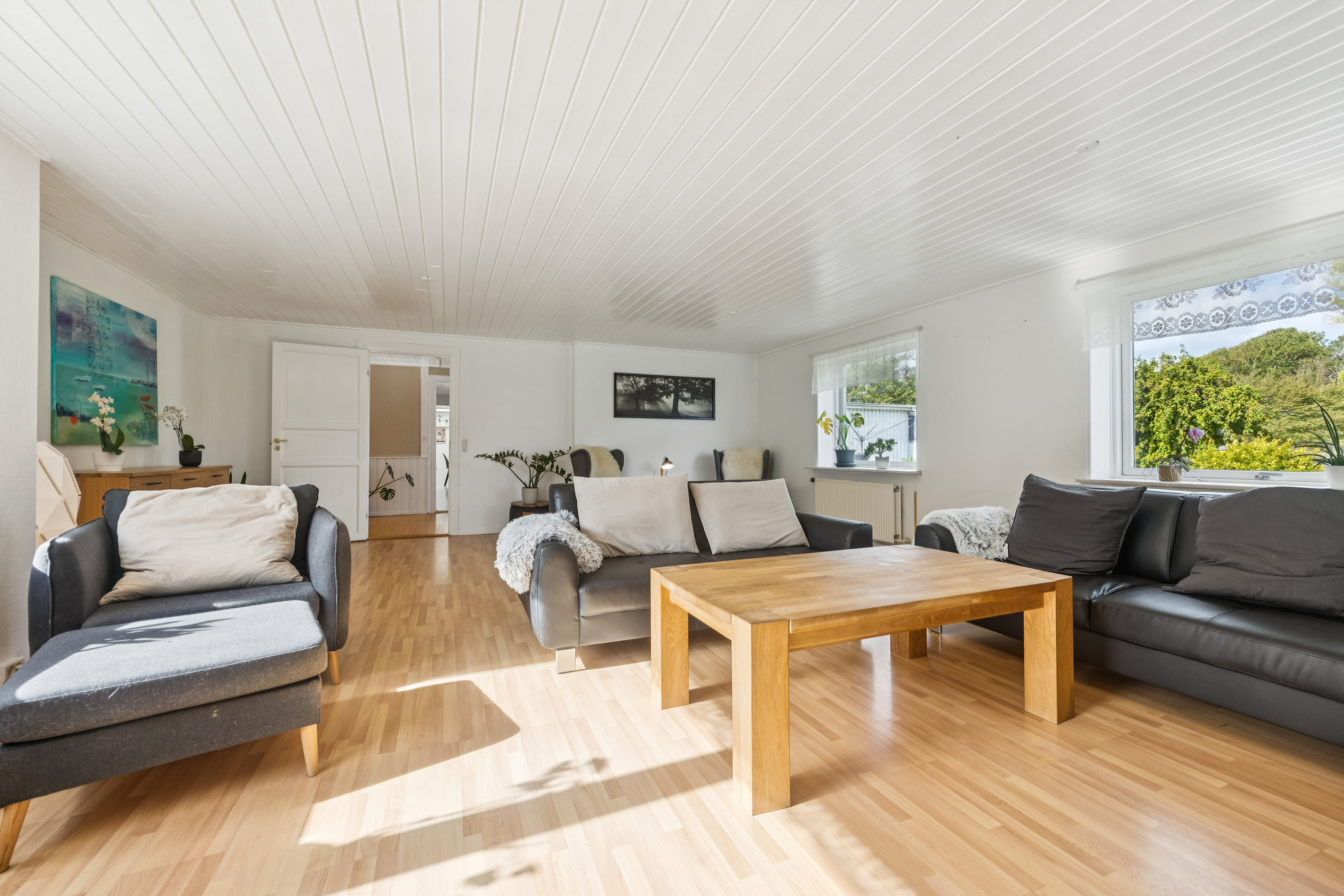 Fremhævet stue billede i fuldskærmstilstand. Billede af Under Bjerget 8, 9460 Brovst