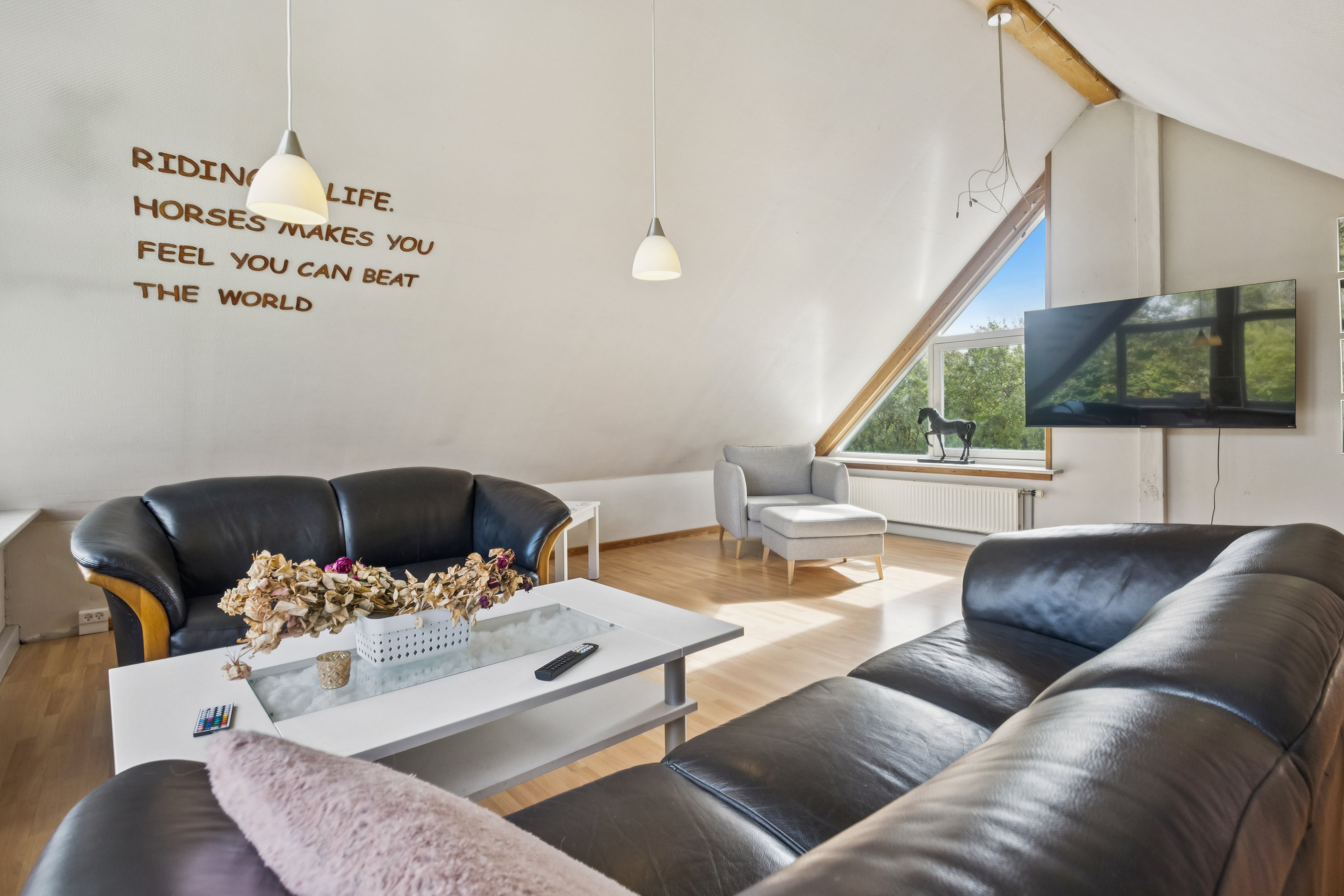 Fremhævet stue billede i fuldskærmstilstand. Billede af Under Bjerget 8, 9460 Brovst