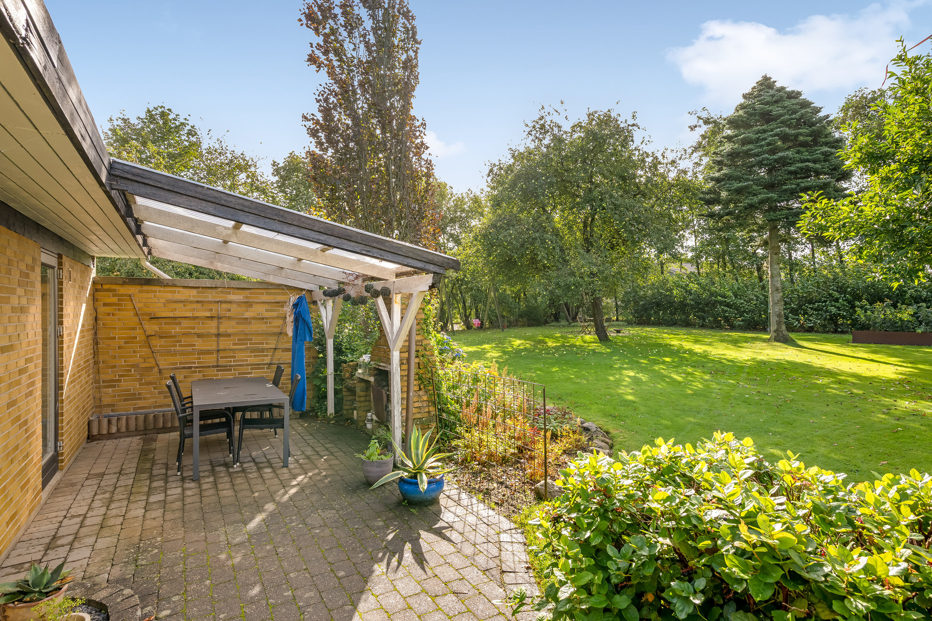 Fremhævet terrasse billede i fuldskærmstilstand. Billede af Ørnhøjvej 12, Grønbjerg, 6971 Spjald