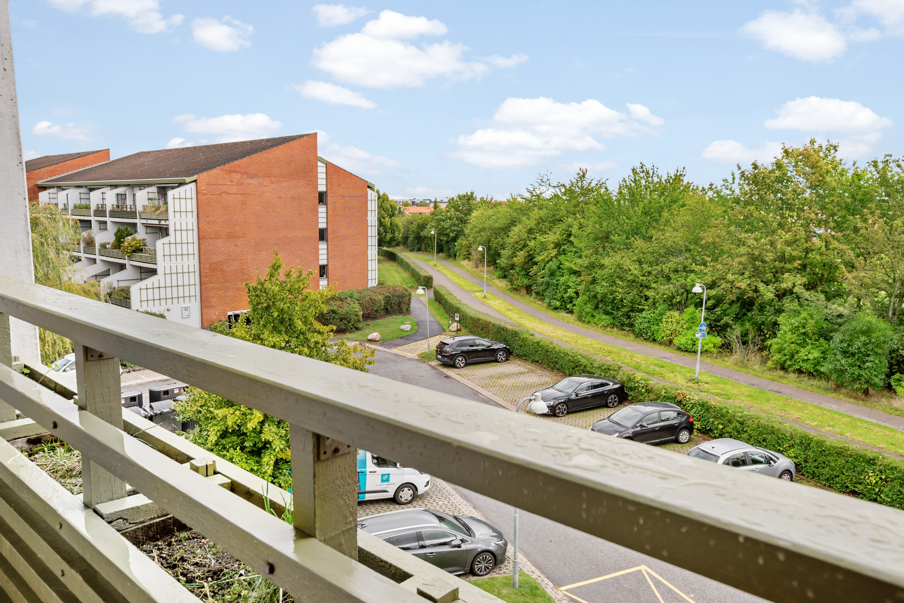 Fremhævet altan billede i fuldskærmstilstand. Billede af Blommevangen 8, 2. tv., Smørumnedre, 2765 Smørum