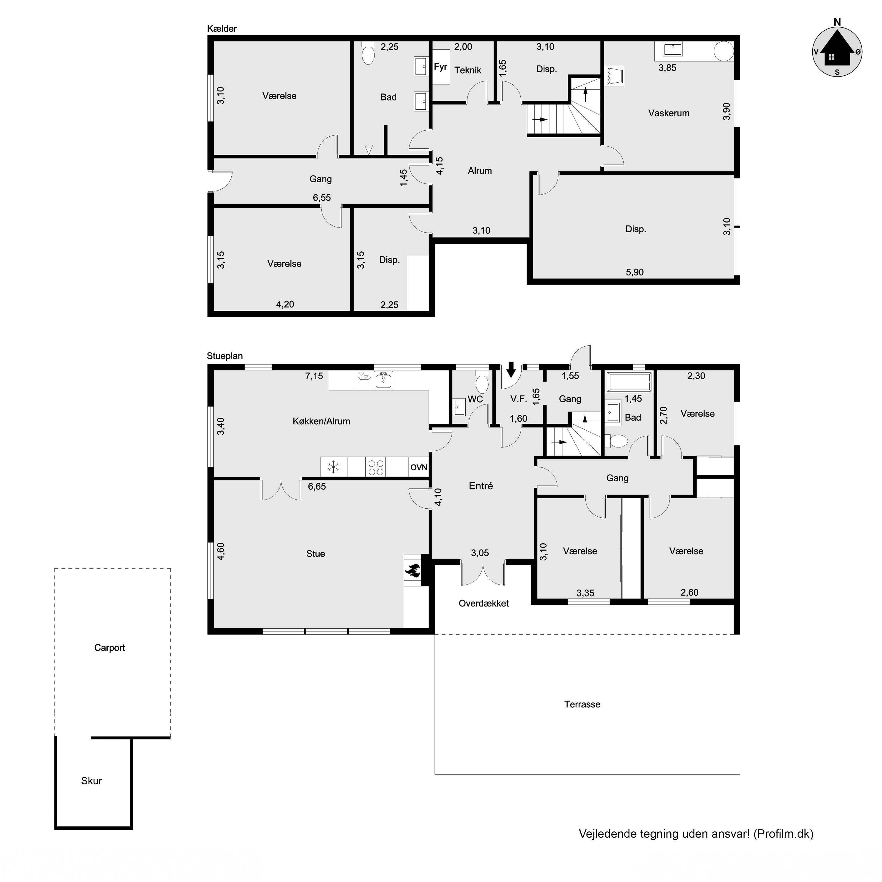 Plantegninger billede af Resedavej 3, 3600 Frederikssund