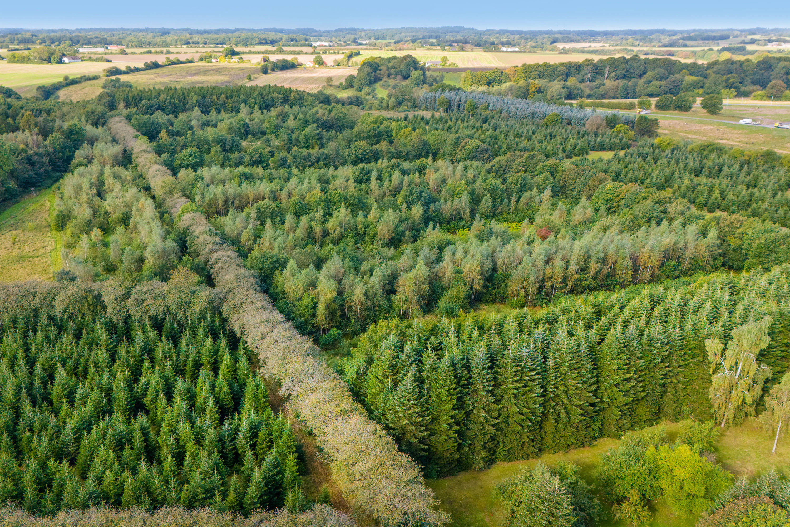 Fremhævet luftfoto billede i fuldskærmstilstand. Billede af Koldingvej 86, Vester Nebel, 6040 Egtved