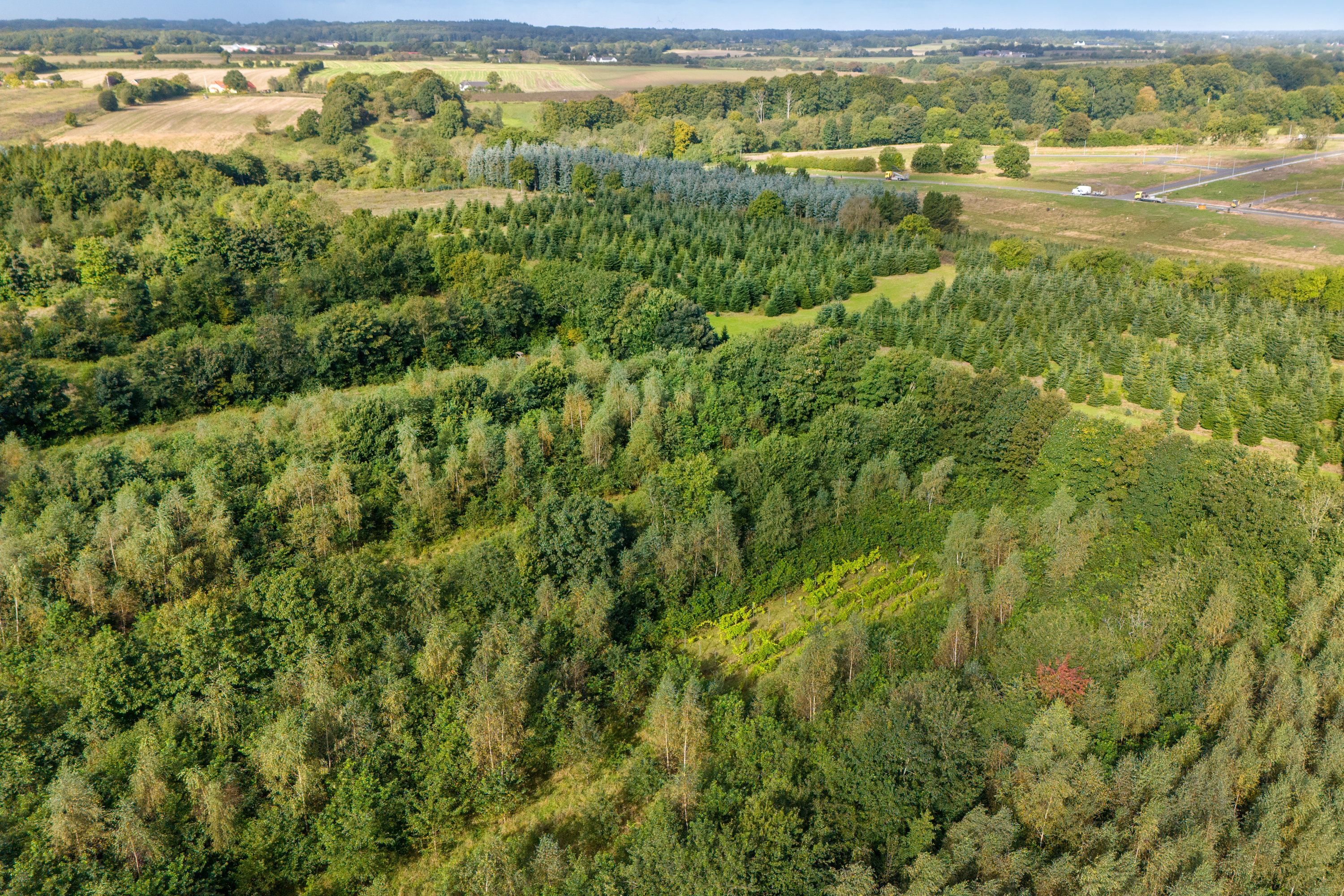 Fremhævet luftfoto billede i fuldskærmstilstand. Billede af Koldingvej 86, Vester Nebel, 6040 Egtved