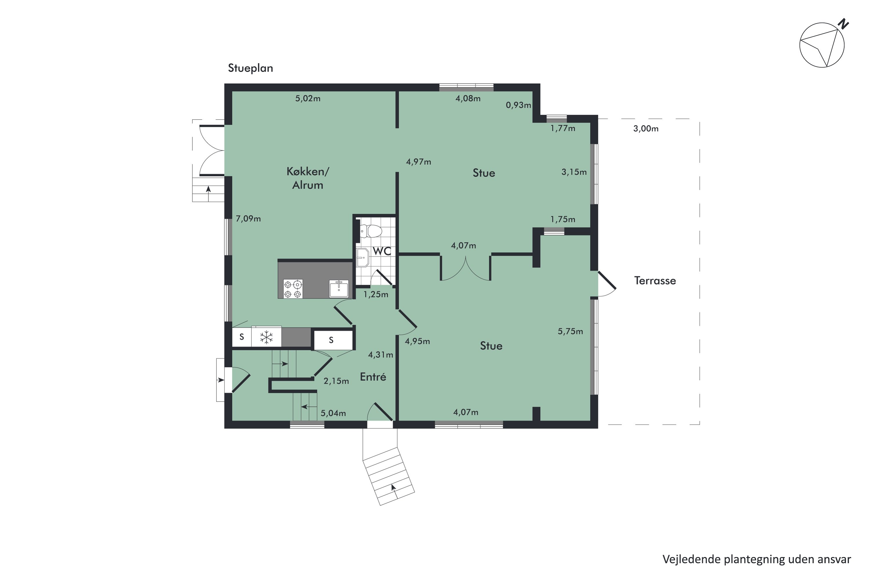 Plantegninger billede af Fuglebakken 2, 9560 Hadsund