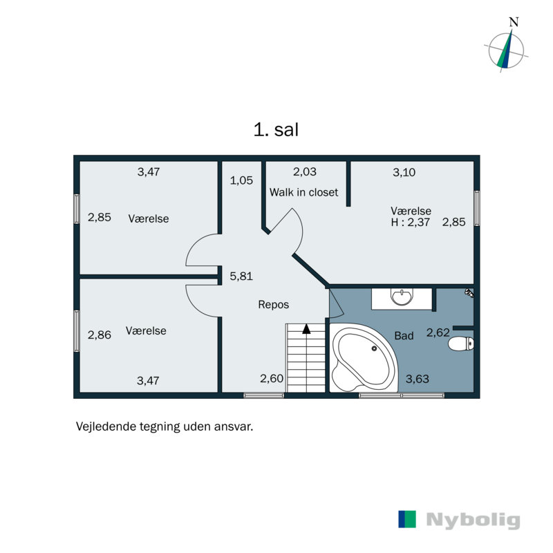 Plantegninger billede af Rosenvænget 41, Klakring, 7130 Juelsminde