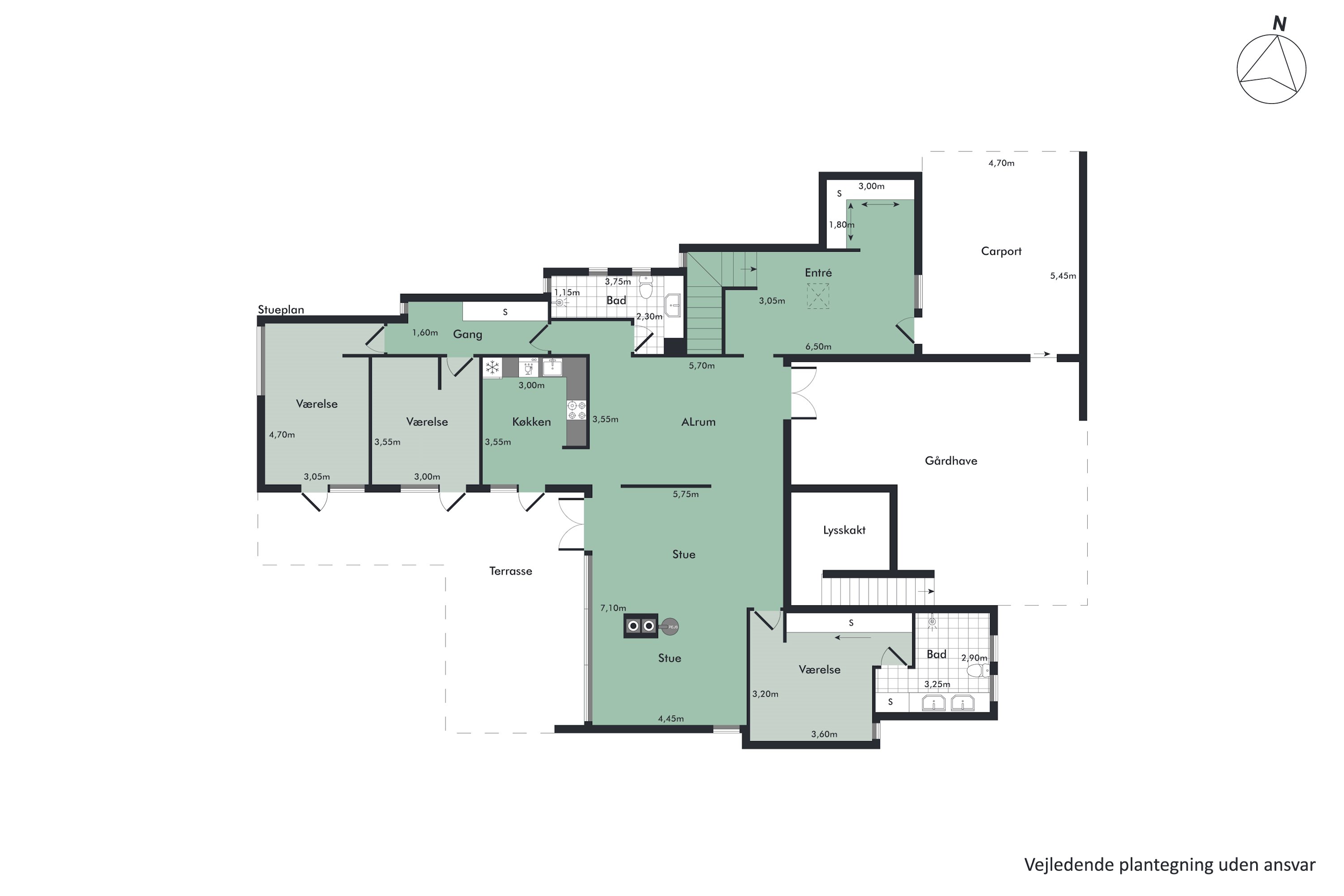 Plantegninger billede af Anne Maries Vej 24, 9000 Aalborg