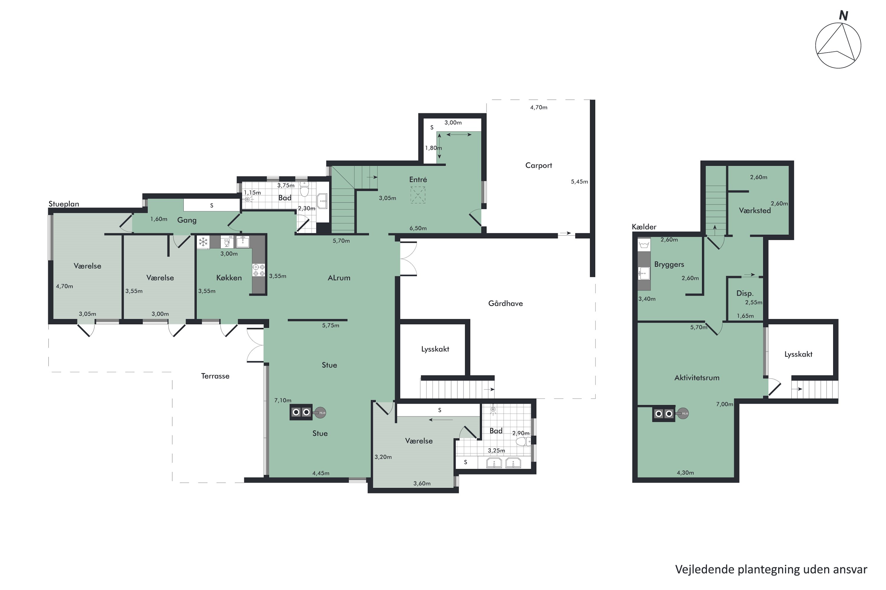 Plantegninger billede af Anne Maries Vej 24, 9000 Aalborg
