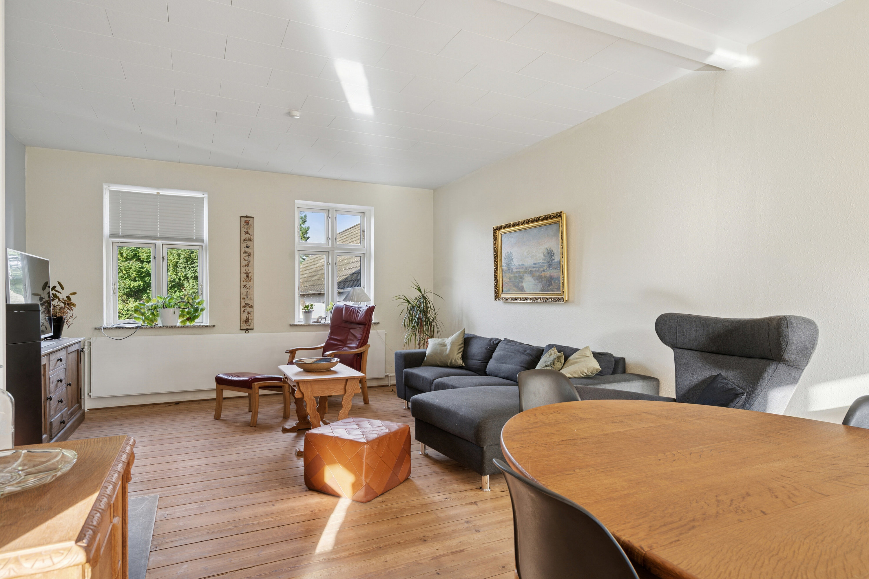 Fremhævet stue billede i fuldskærmstilstand. Billede af Pavegyden 24, 5771 Stenstrup