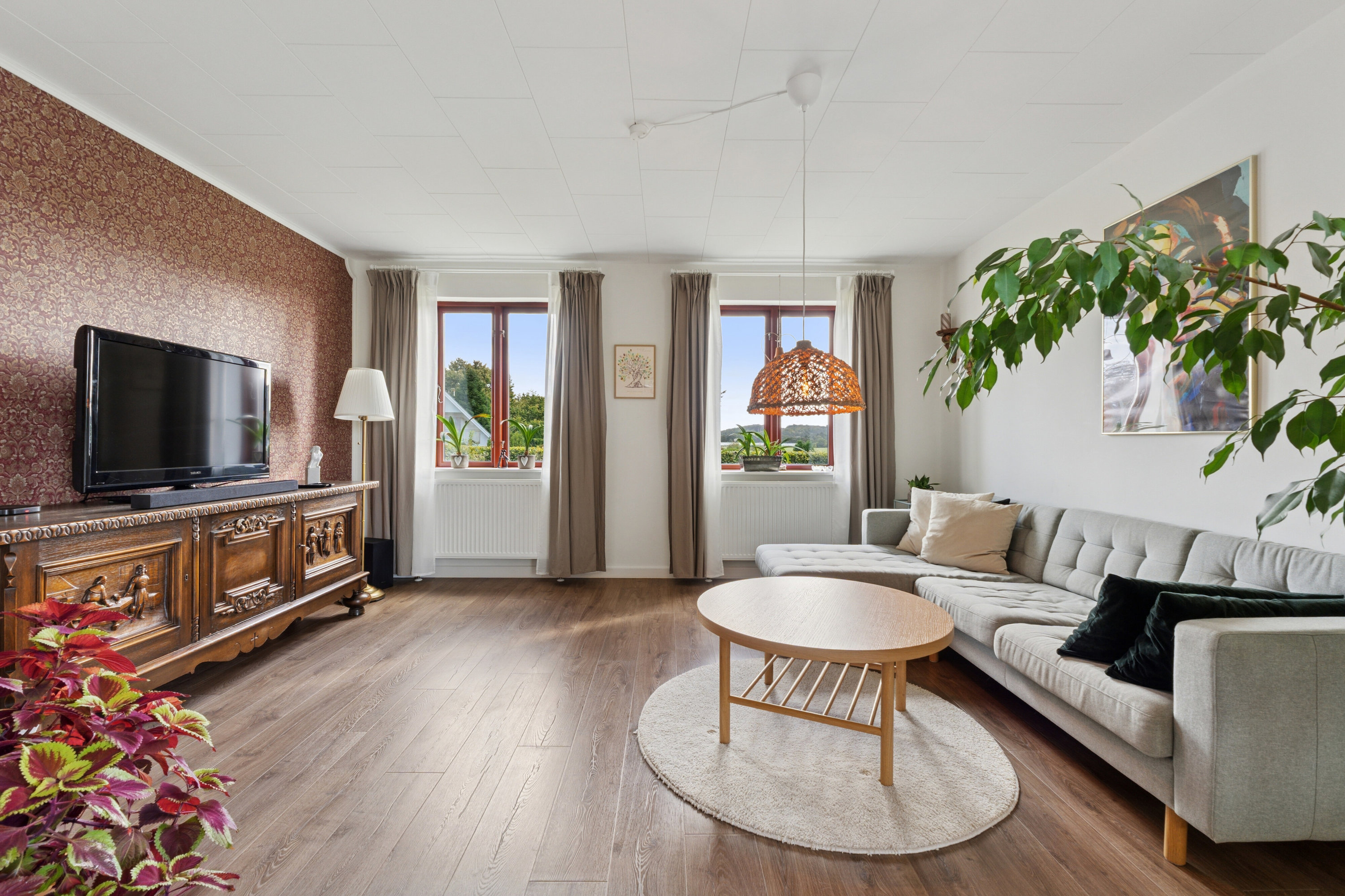 Fremhævet stue billede i fuldskærmstilstand. Billede af Søndervej 36, Brobyværk, 5672 Broby