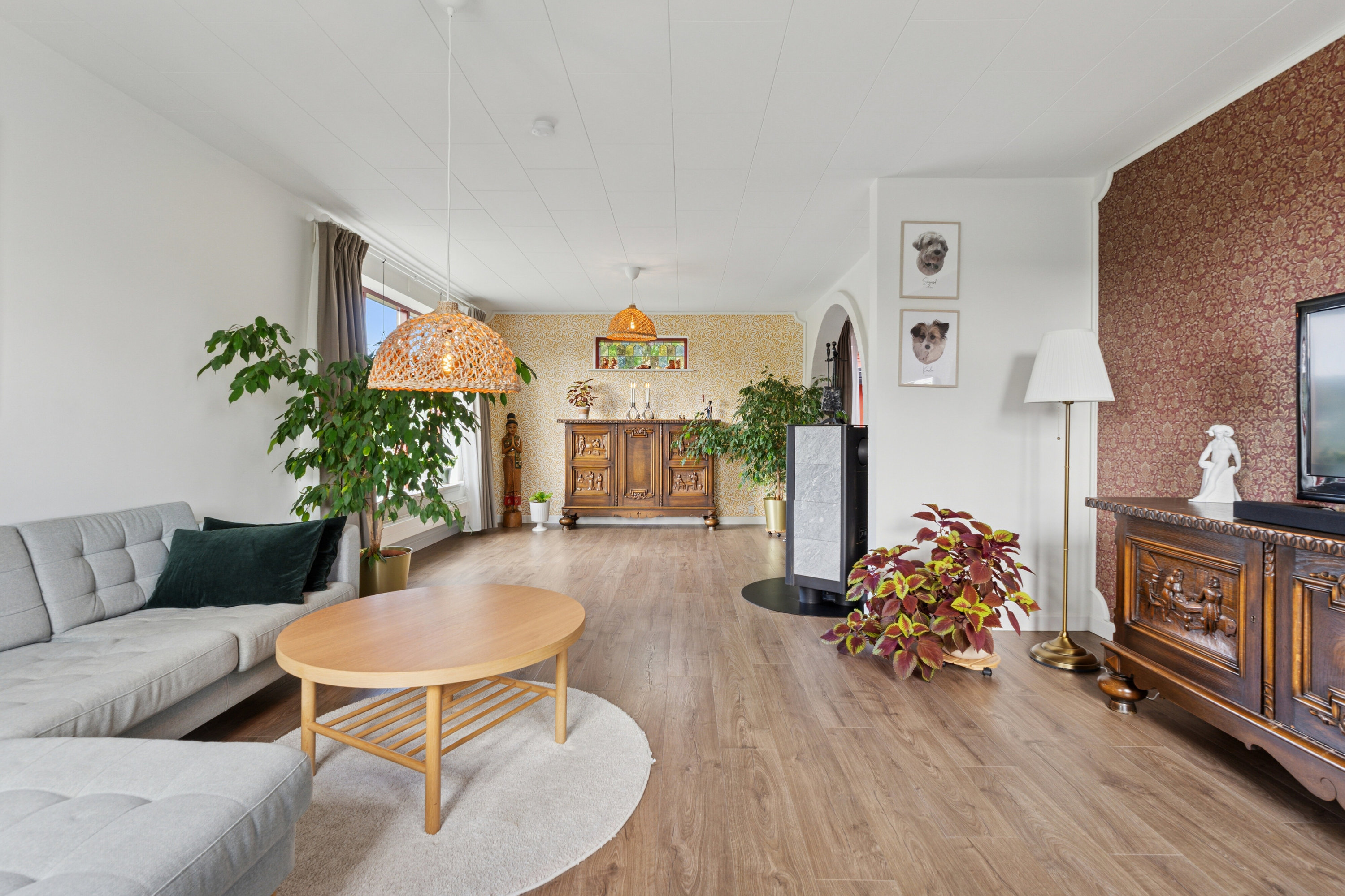 Fremhævet stue billede i fuldskærmstilstand. Billede af Søndervej 36, Brobyværk, 5672 Broby