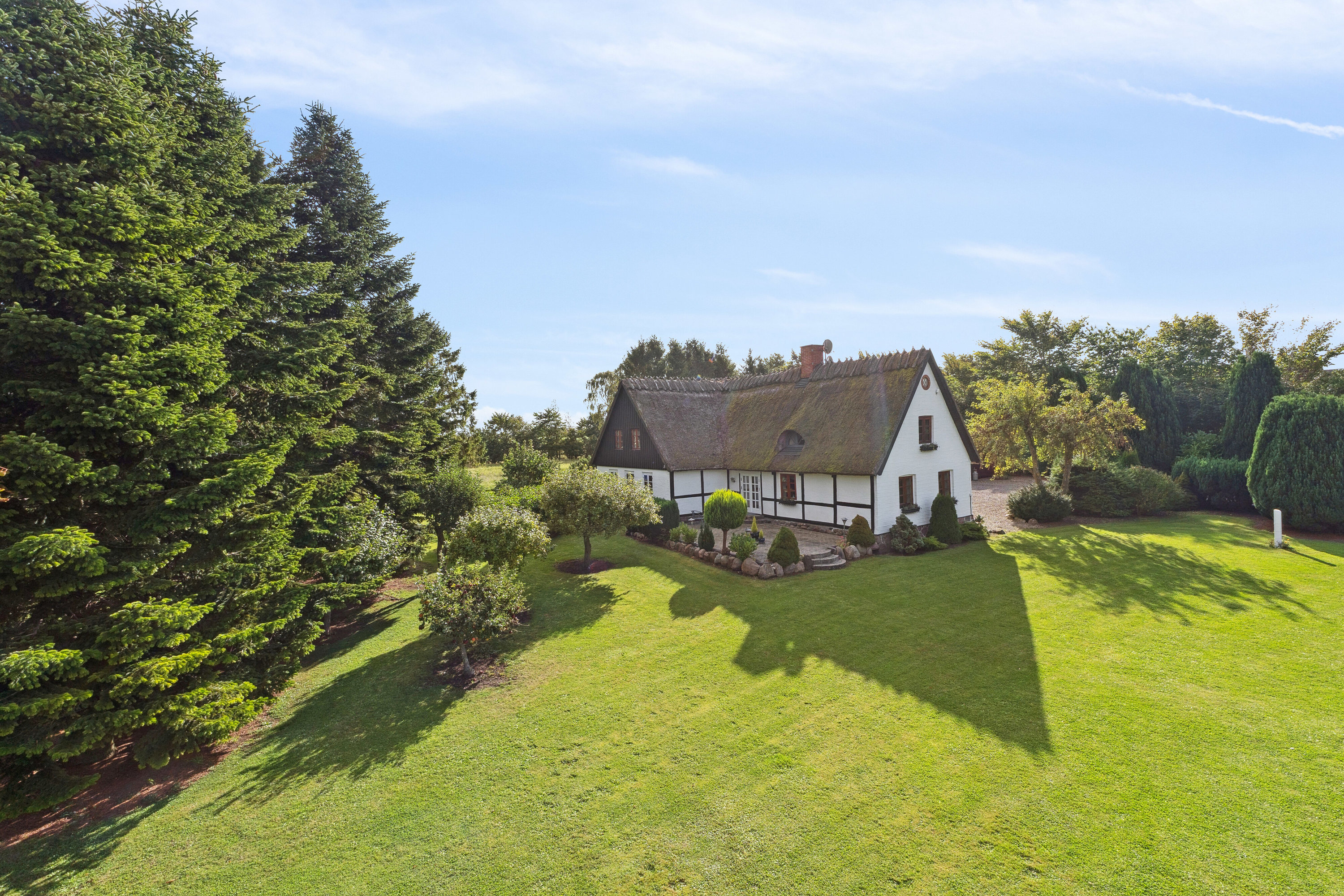 Fremhævet set fra haven billede i fuldskærmstilstand. Billede af Møllehusvej 17, Smerup, 4653 Karise