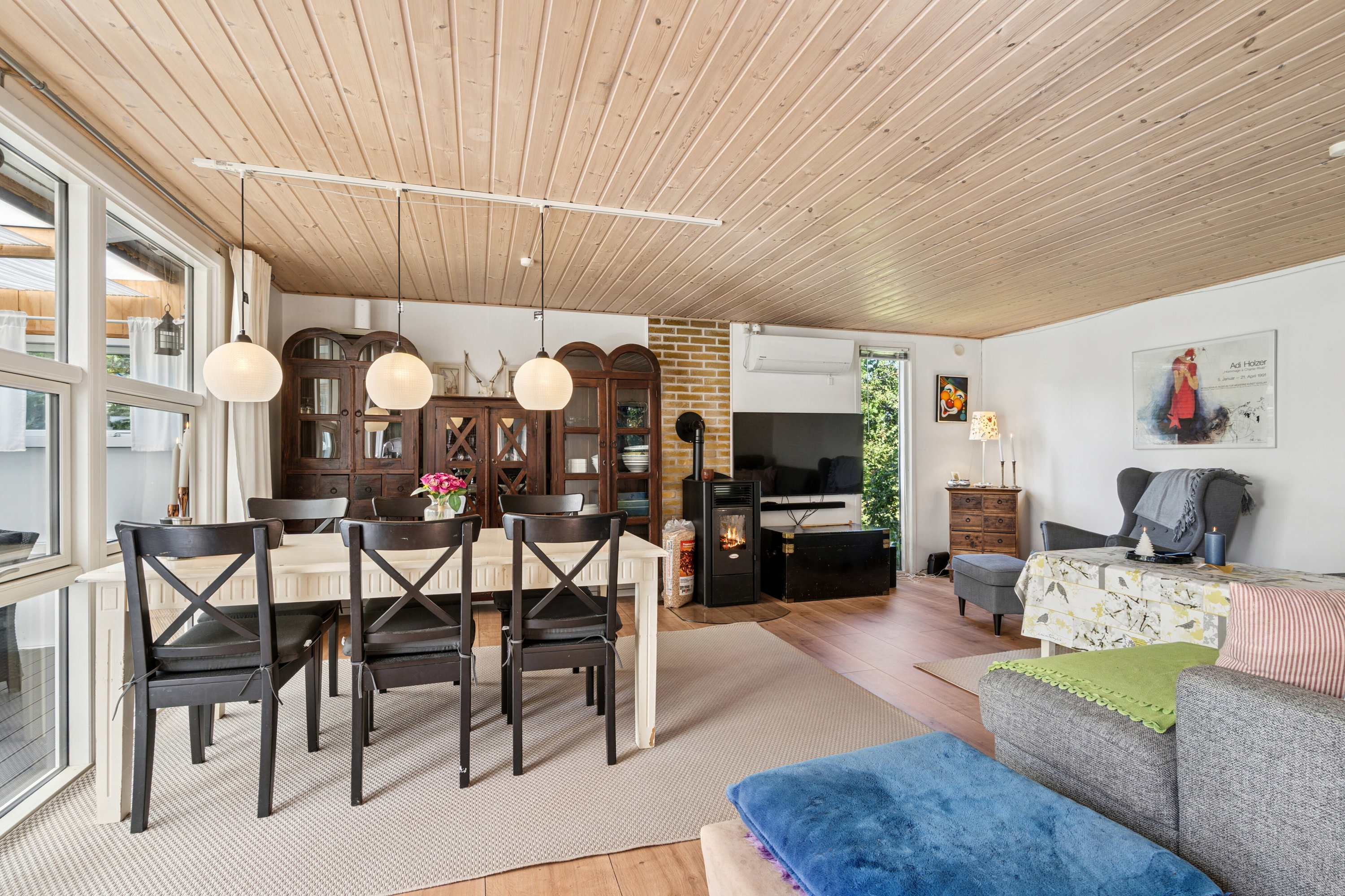 Fremhævet spisestue billede i fuldskærmstilstand. Billede af Bellisvej 1, Stoense Udflytter, 5953 Tranekær