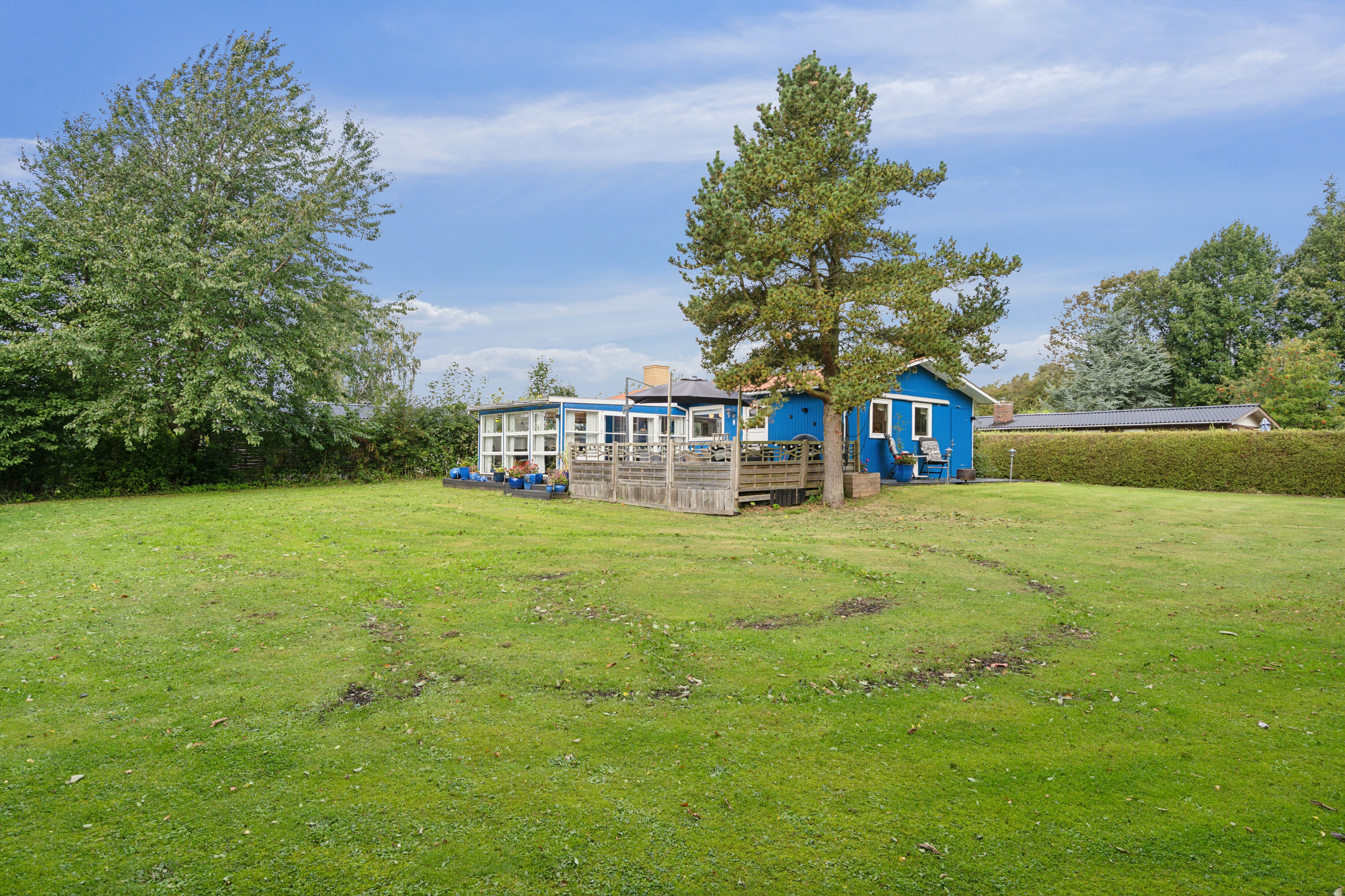Fremhævet set fra haven billede i fuldskærmstilstand. Billede af Bellisvej 1, Stoense Udflytter, 5953 Tranekær