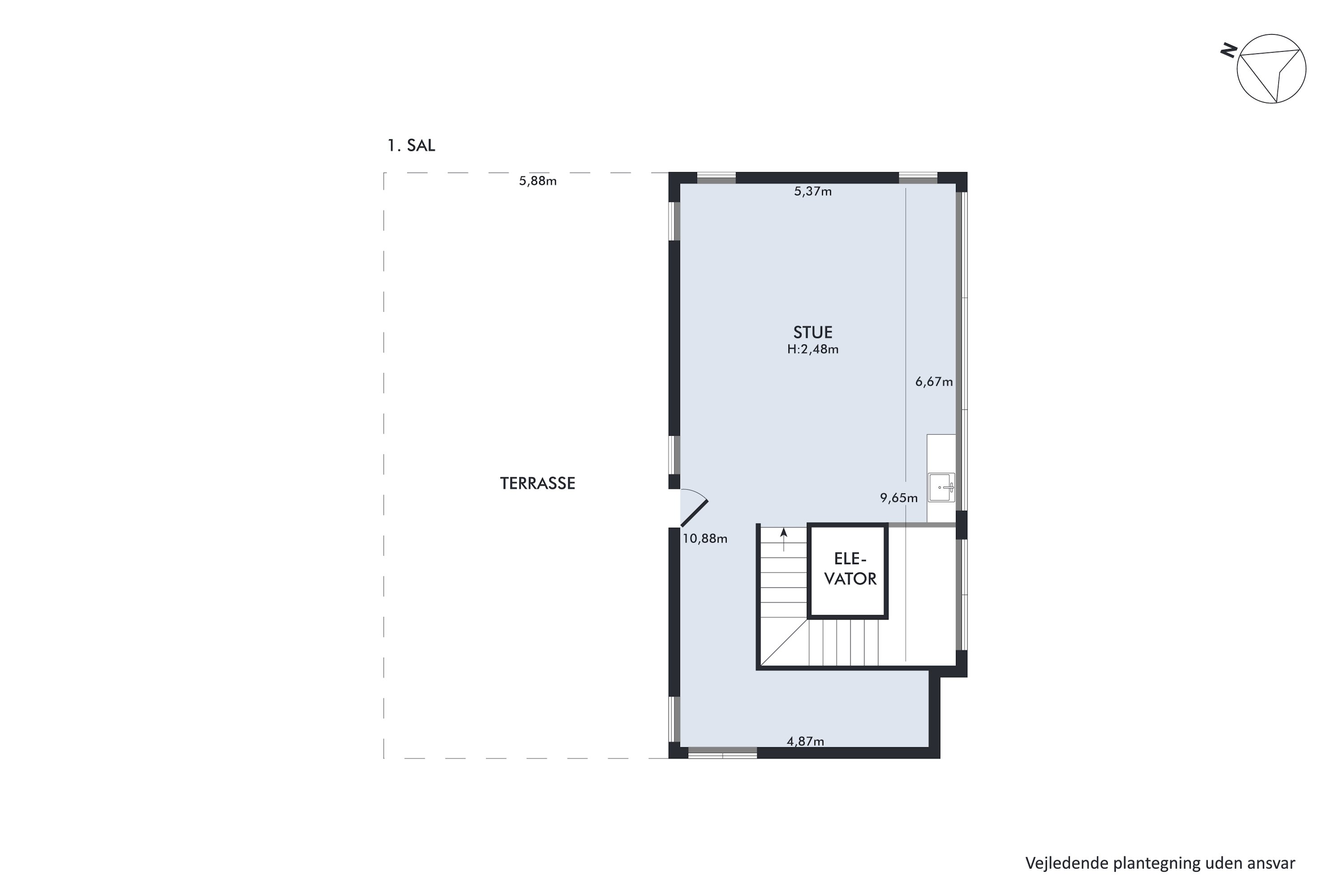 Plantegninger billede af Holmebakken 48, 8382 Hinnerup