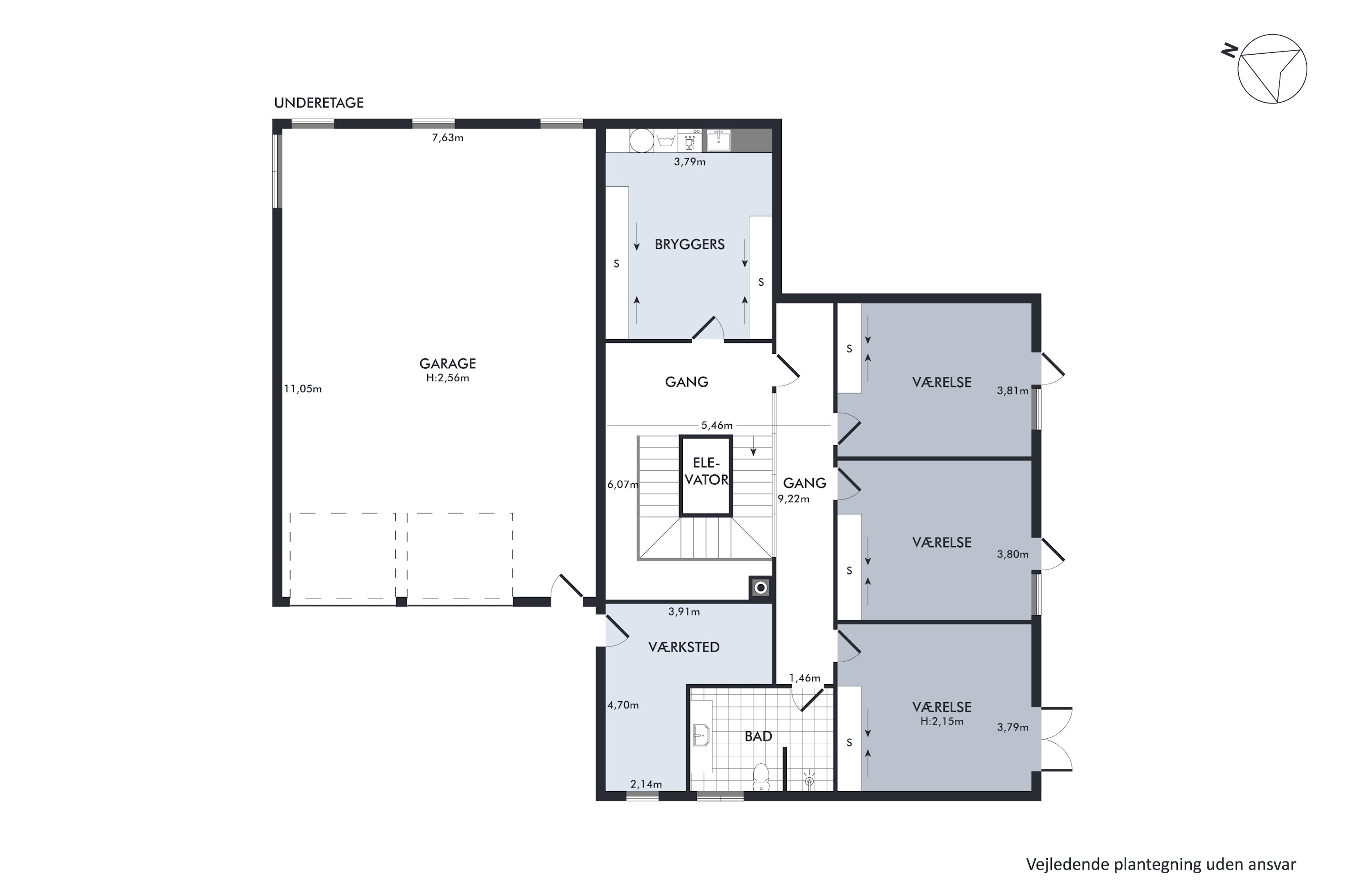 Plantegninger billede af Holmebakken 48, 8382 Hinnerup