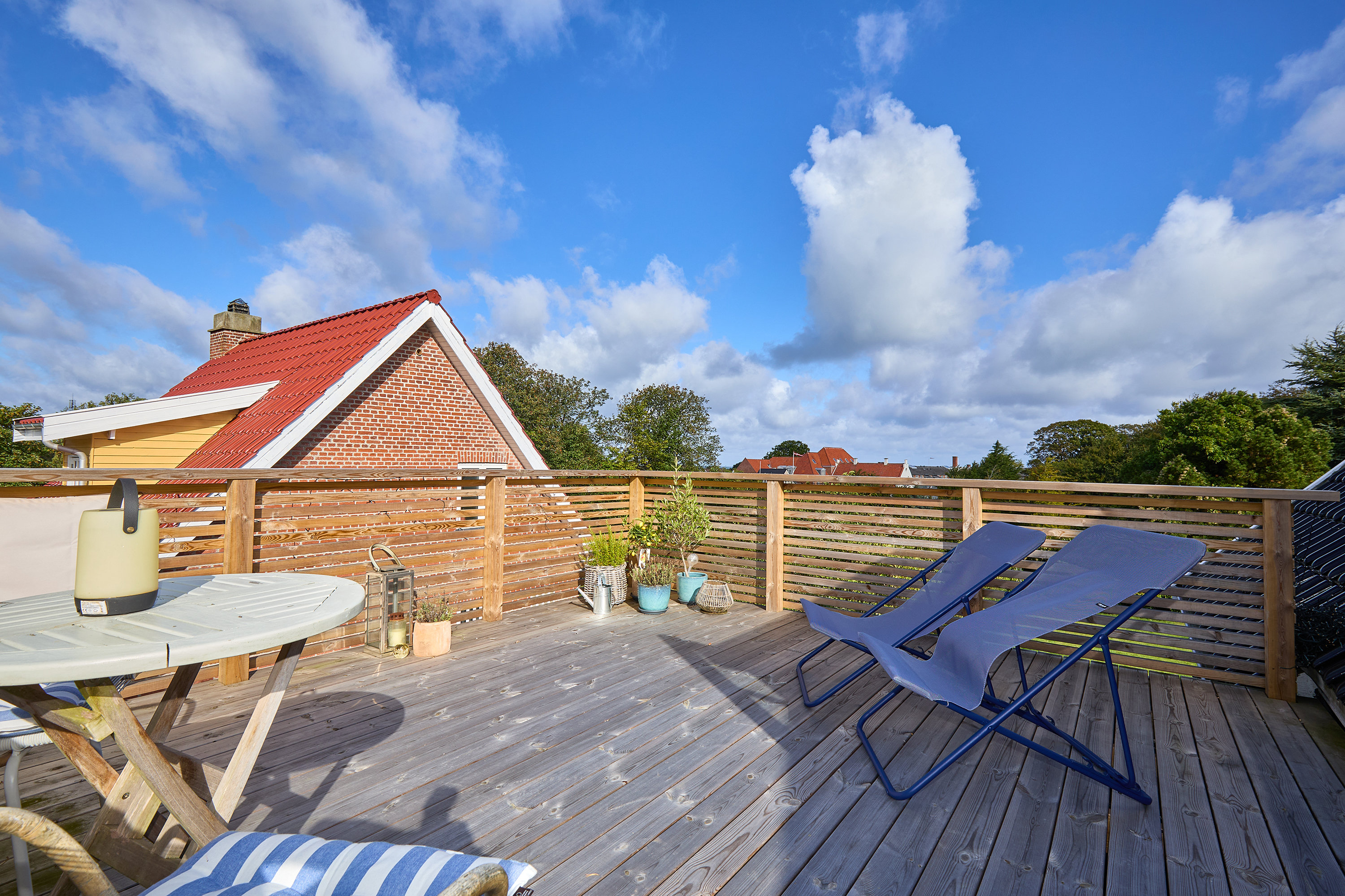 Fremhævet tagterrasse billede i fuldskærmstilstand. Billede af Nellerupgårds Alle 3, 3250 Gilleleje