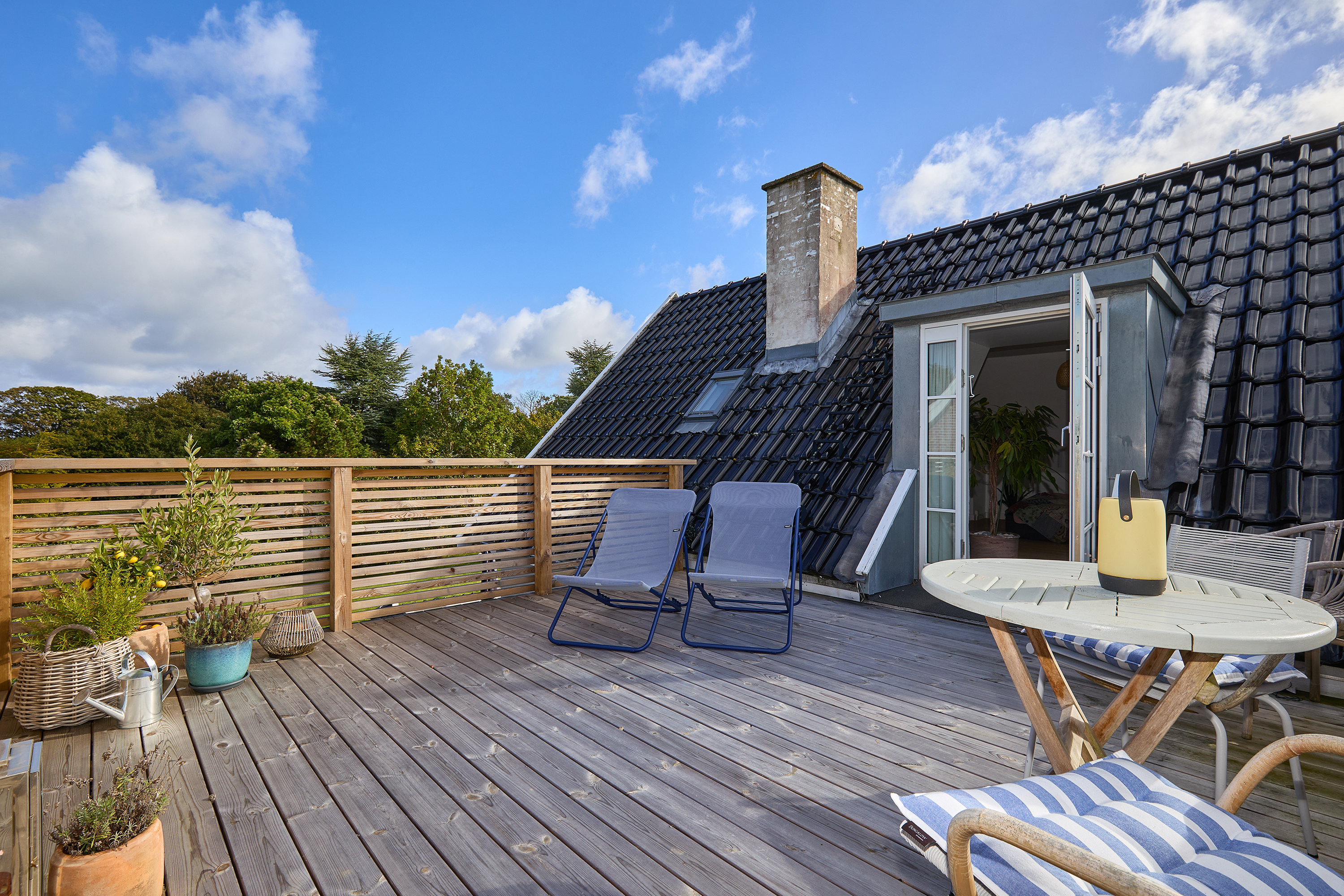 Fremhævet tagterrasse billede i fuldskærmstilstand. Billede af Nellerupgårds Alle 3, 3250 Gilleleje