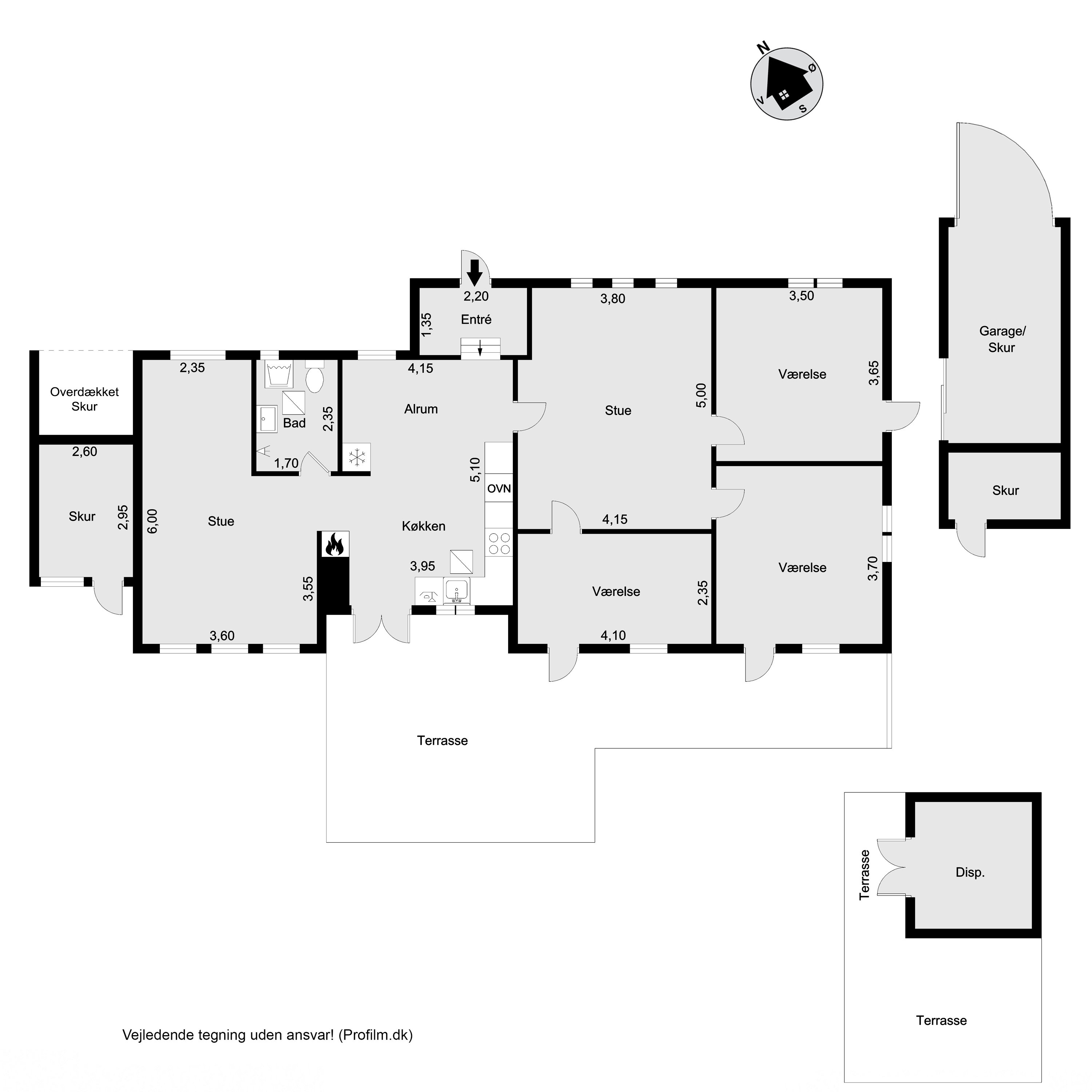 Plantegninger billede af Åkirkesvej 2, 3220 Tisvildeleje