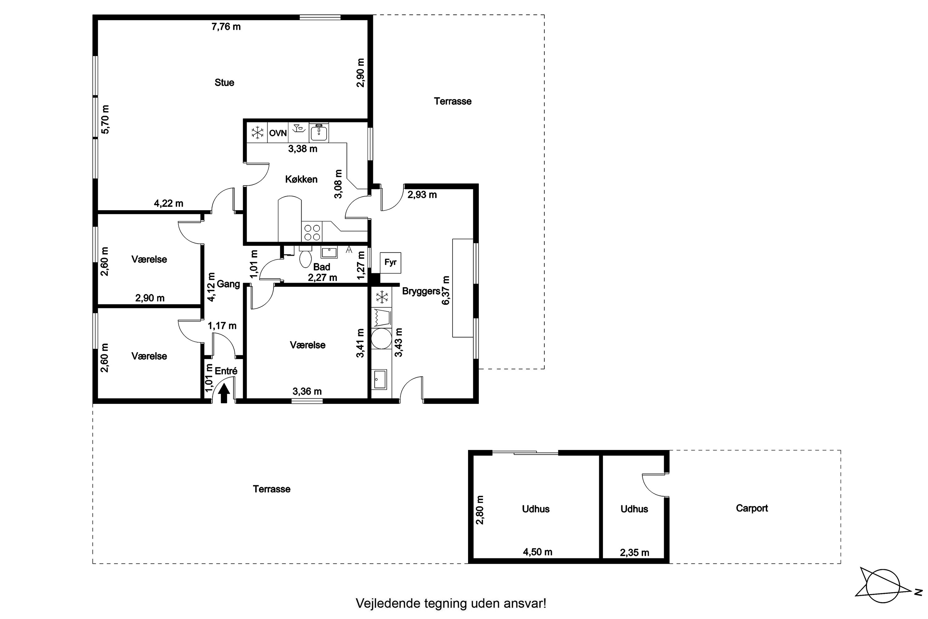 Plantegninger billede af Toftevænget 37, 9300 Sæby