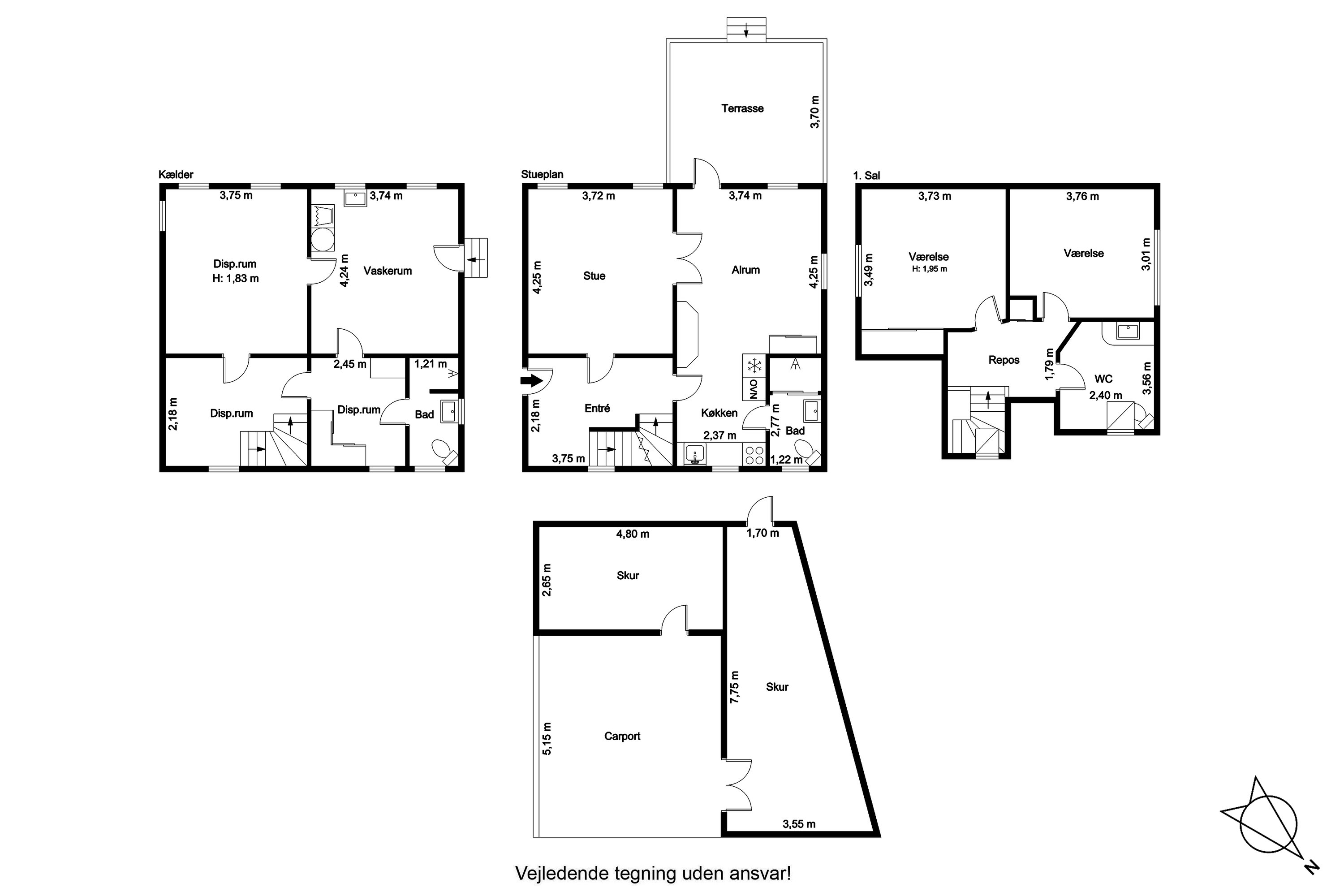 Plantegninger billede af Enghavevej 9, 9760 Vrå