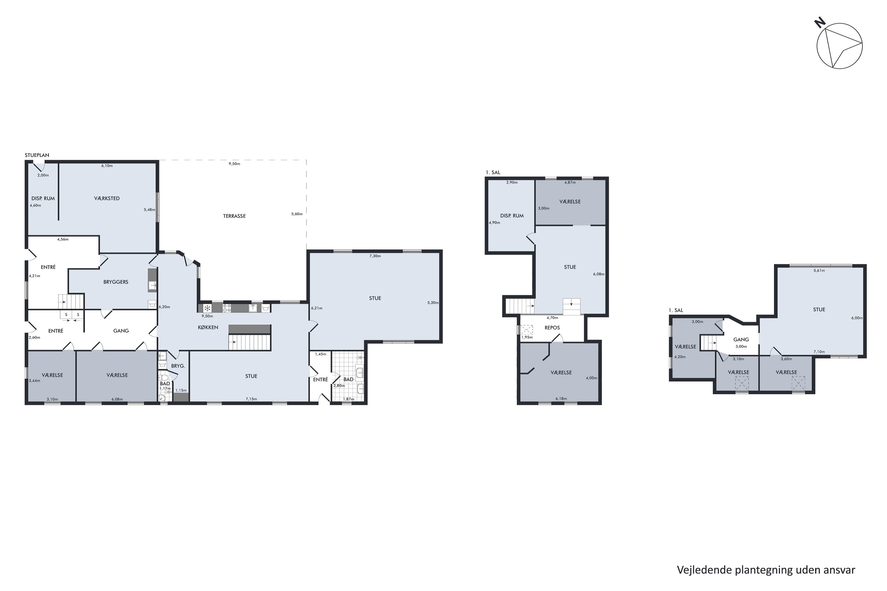 Plantegninger billede af Under Bjerget 8, 9460 Brovst