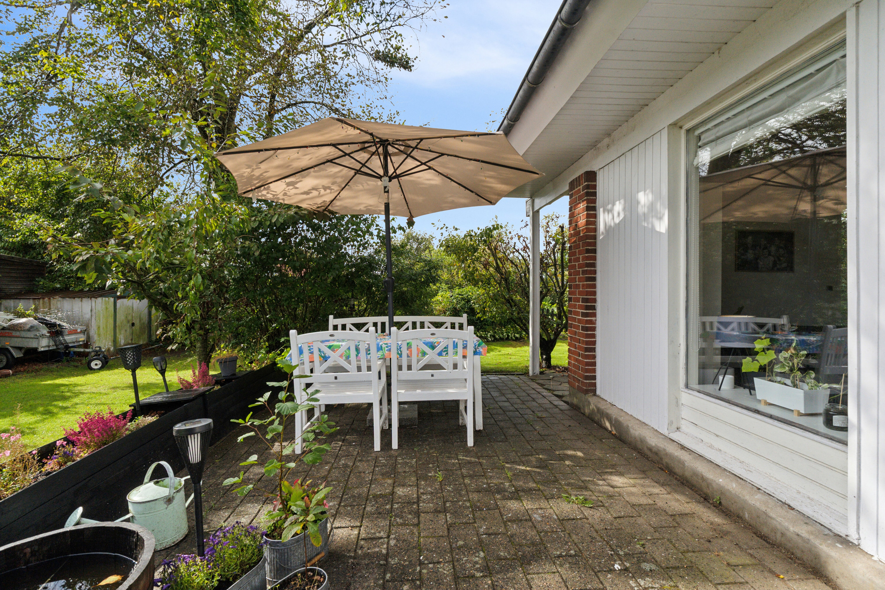 Fremhævet terrasse billede i fuldskærmstilstand. Billede af Eskærvej 4, 9800 Hjørring