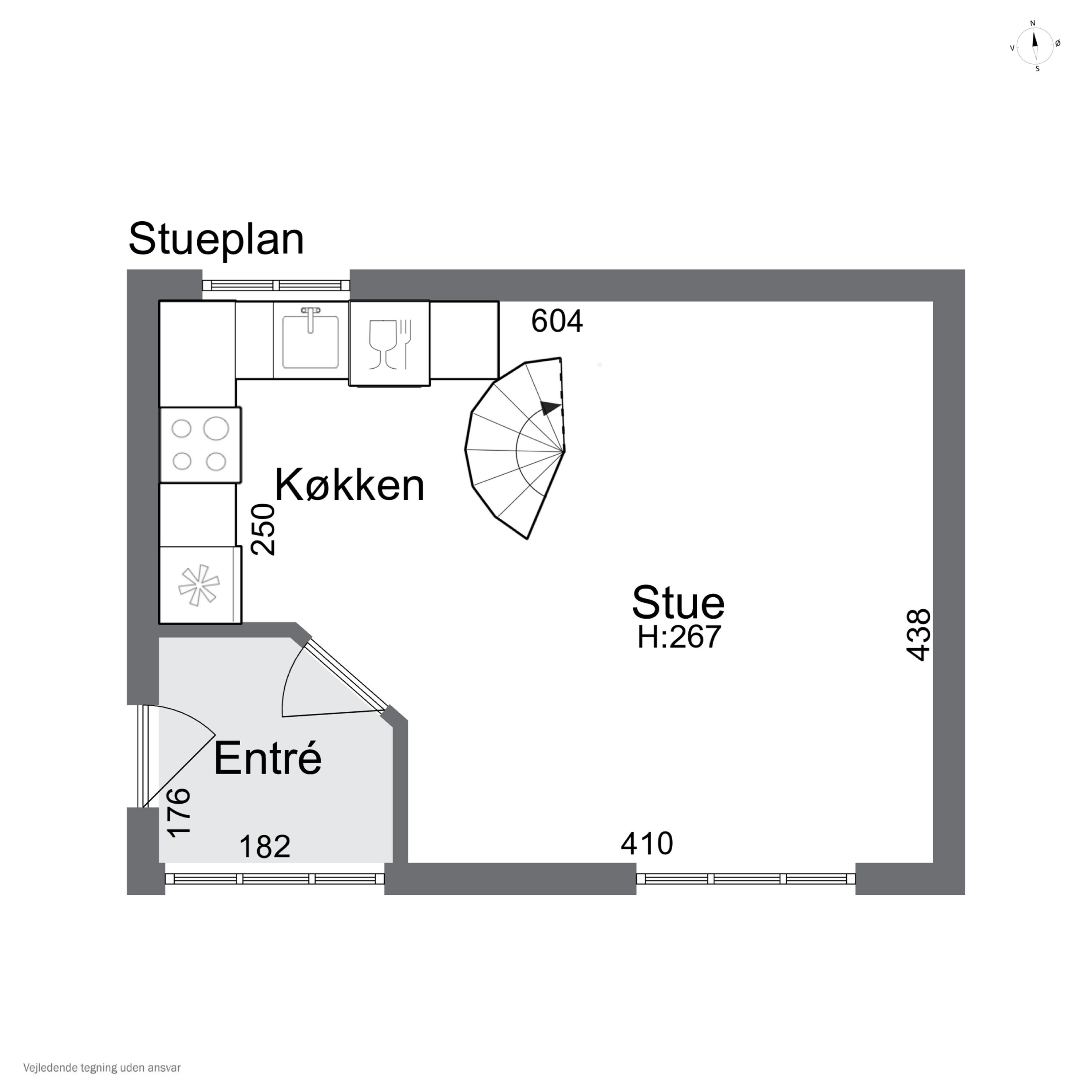 Plantegninger billede af Nedergade 40, 1. tv., 5000 Odense C