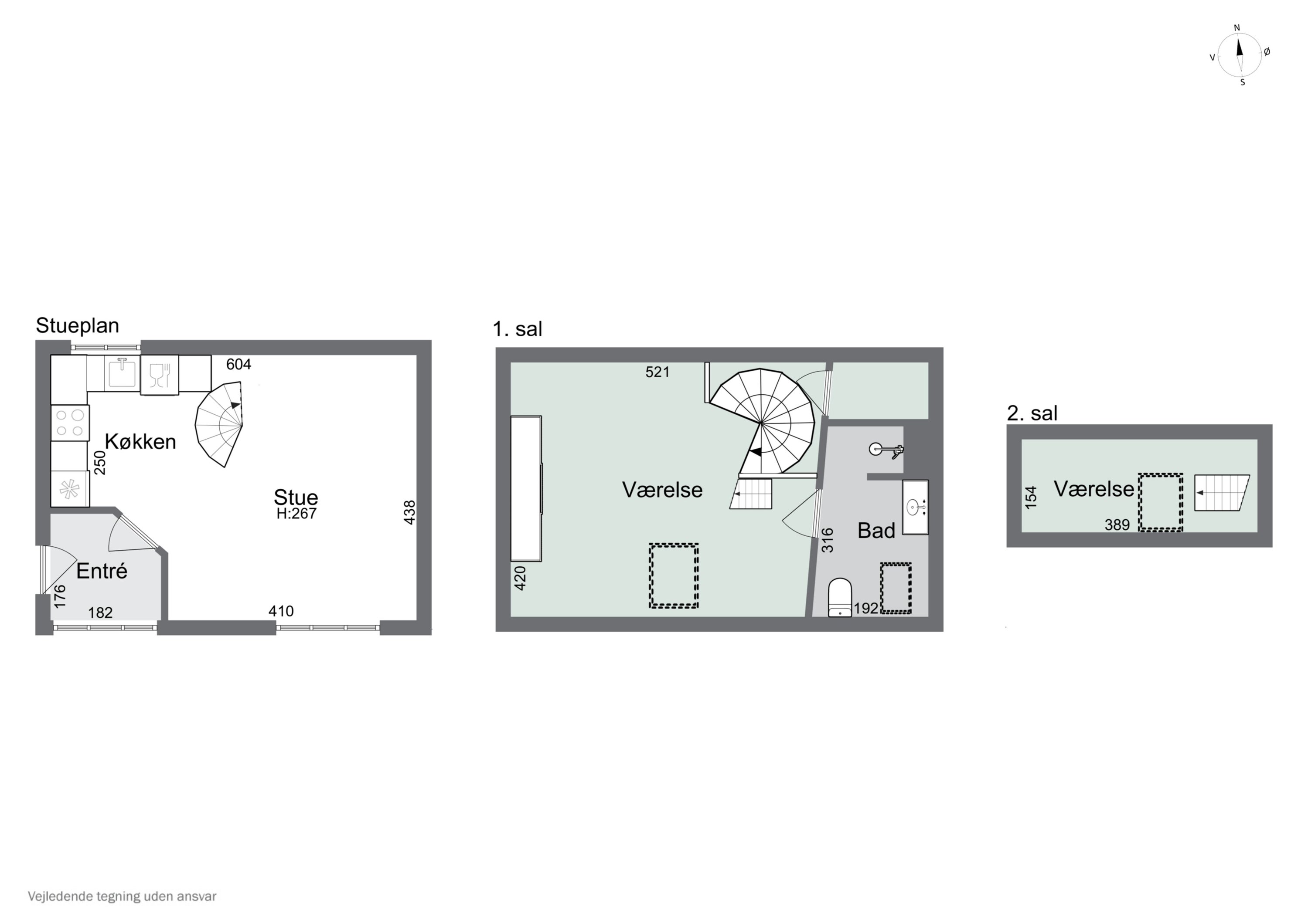 Plantegninger billede af Nedergade 40, 1. tv., 5000 Odense C
