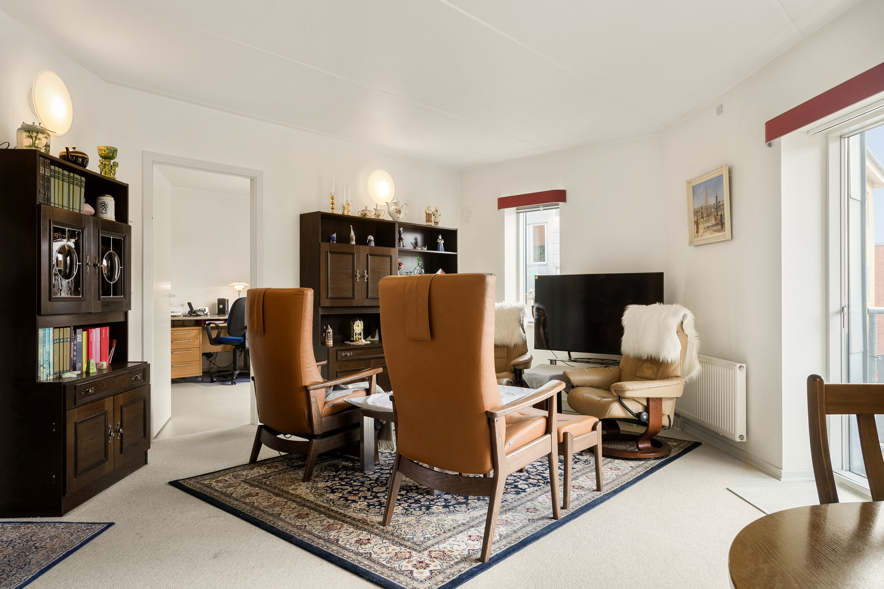 Fremhævet stue billede i fuldskærmstilstand. Billede af Nørregade 7K, 1., 6600 Vejen