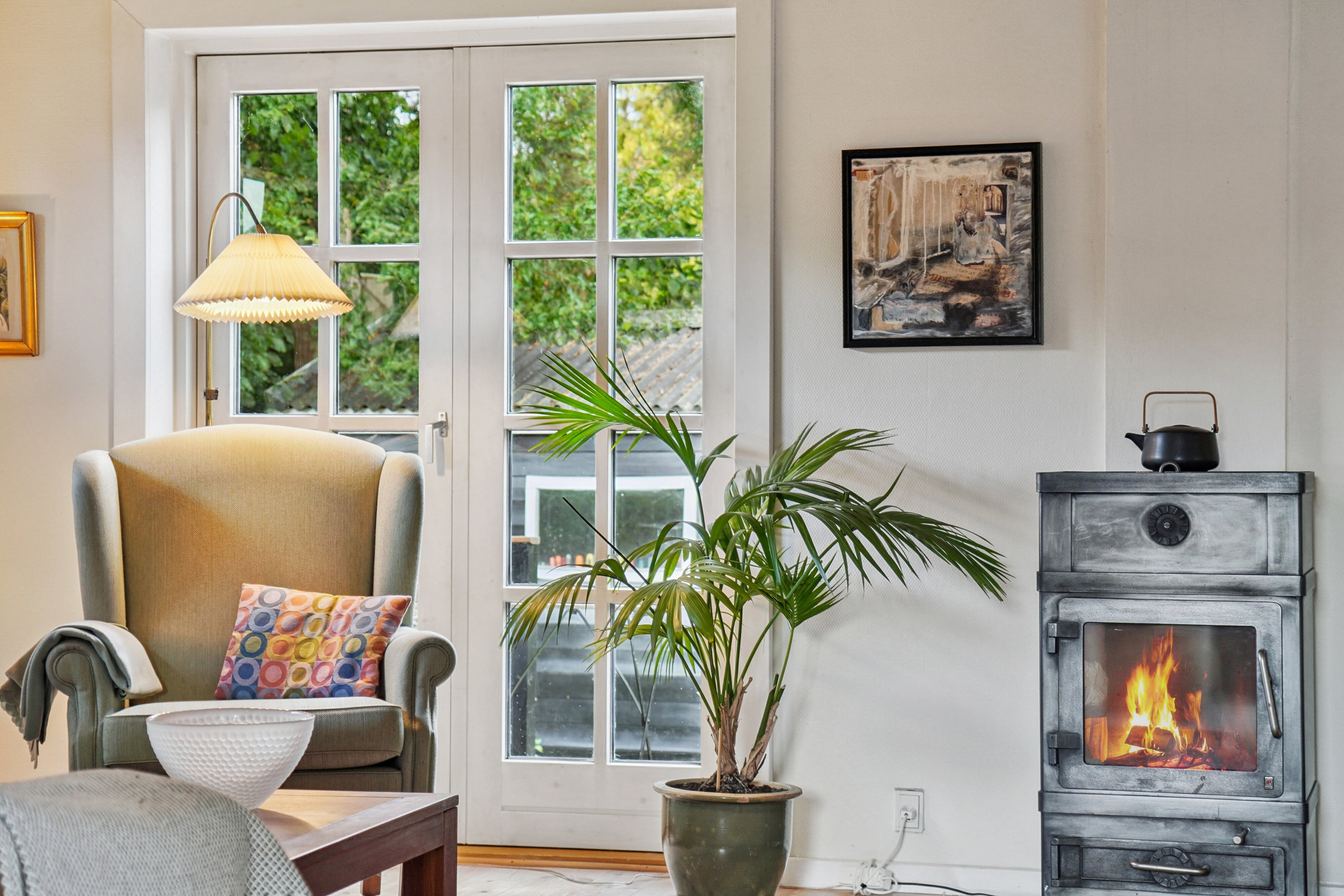 Fremhævet stue billede i fuldskærmstilstand. Billede af Bakkeager 45, 4040 Jyllinge