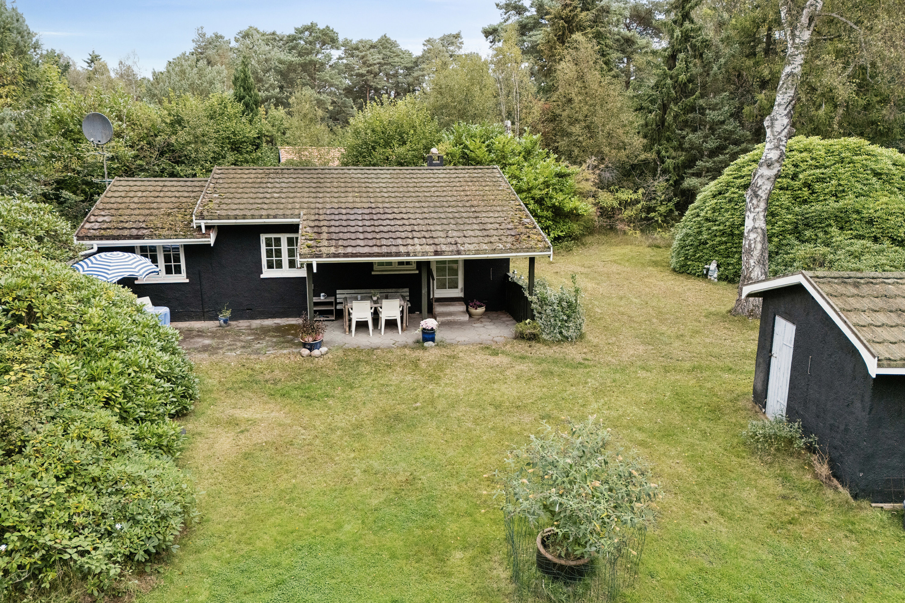 Fremhævet luftfoto billede i fuldskærmstilstand. Billede af Elvervangen 15, 4500 Nykøbing Sj