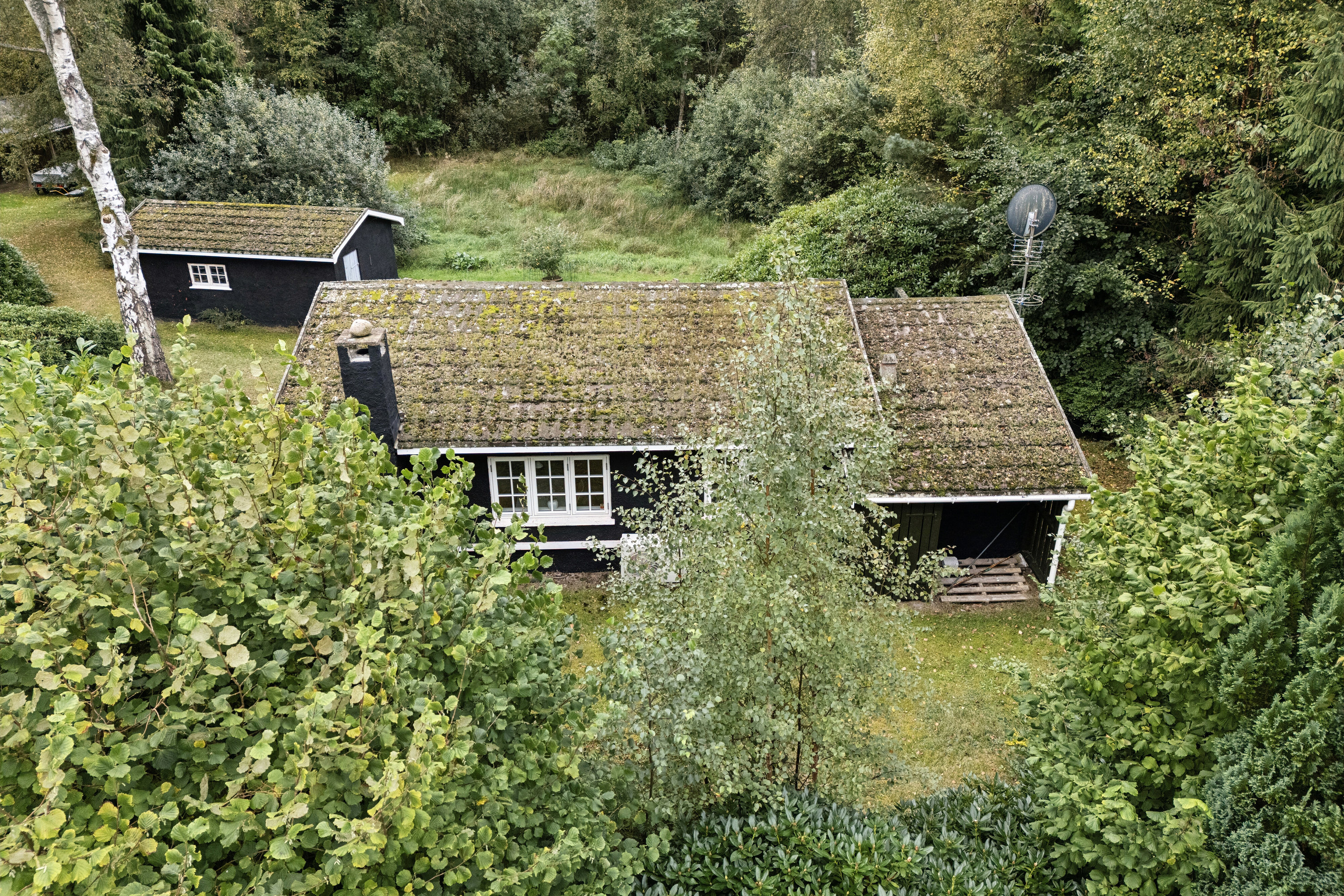 Fremhævet luftfoto billede i fuldskærmstilstand. Billede af Elvervangen 15, 4500 Nykøbing Sj