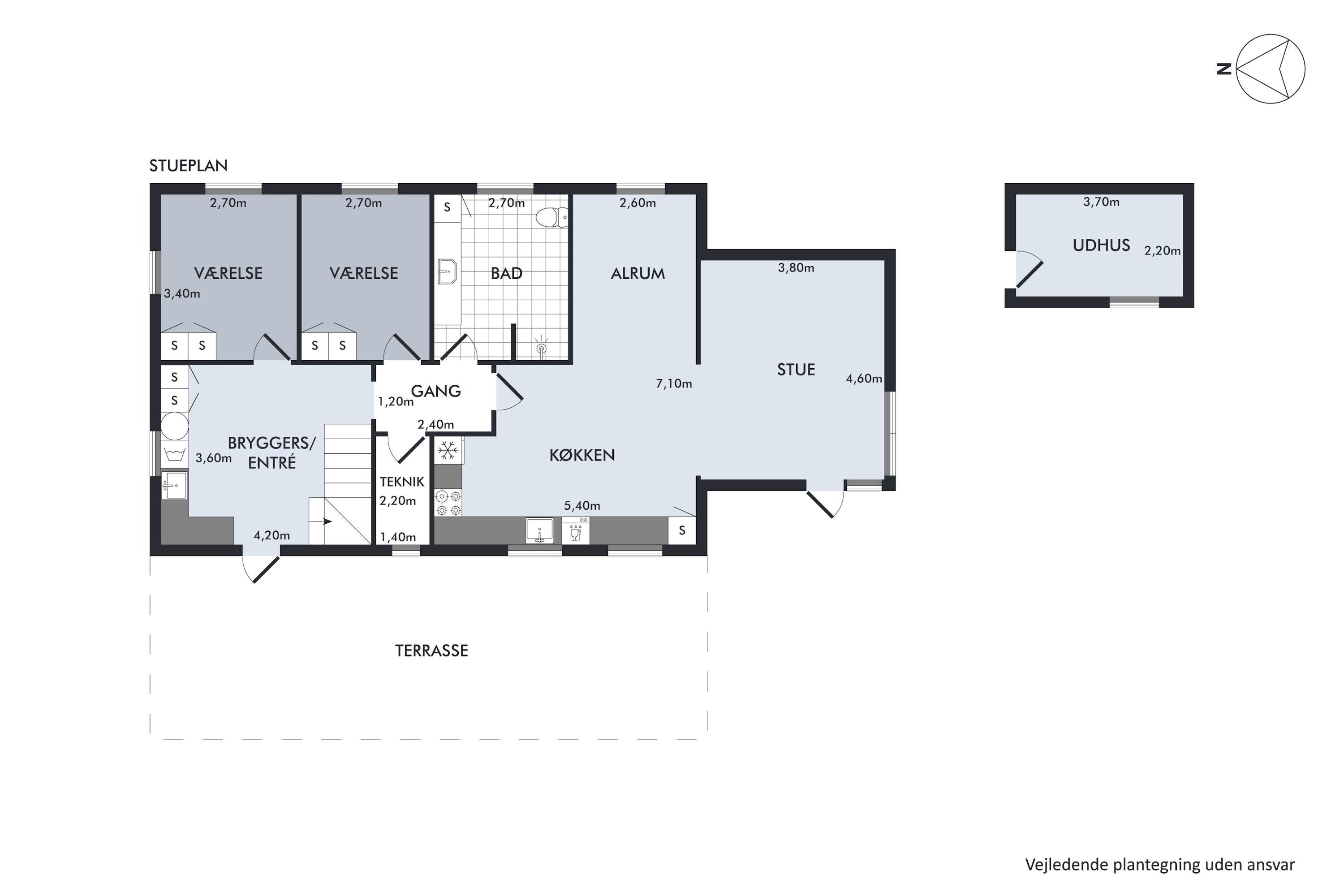Plantegninger billede af Nordvestvej 3, 4470 Svebølle