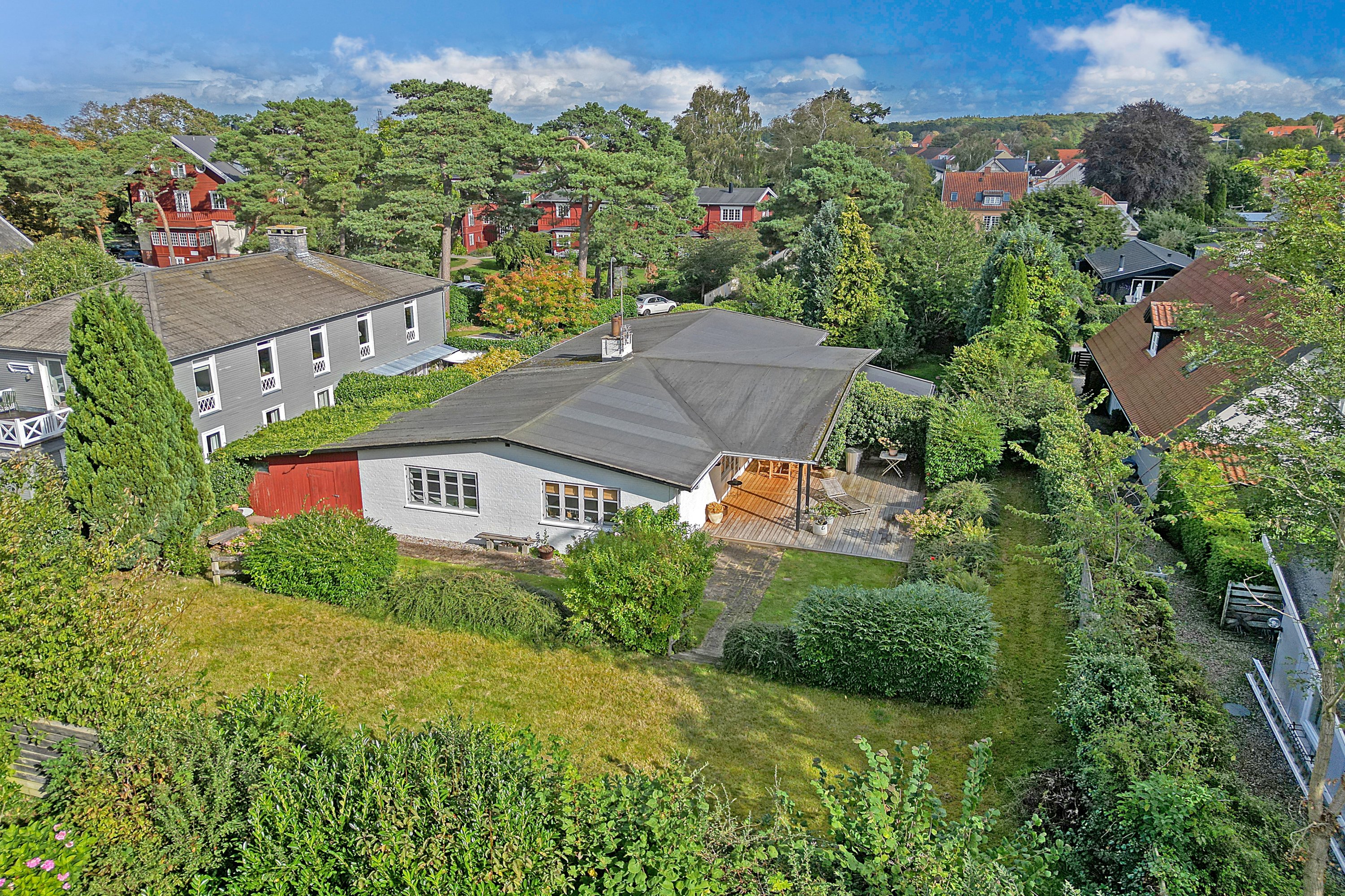 Fremhævet luftfoto billede i fuldskærmstilstand. Billede af Granvænget 7B, 3100 Hornbæk