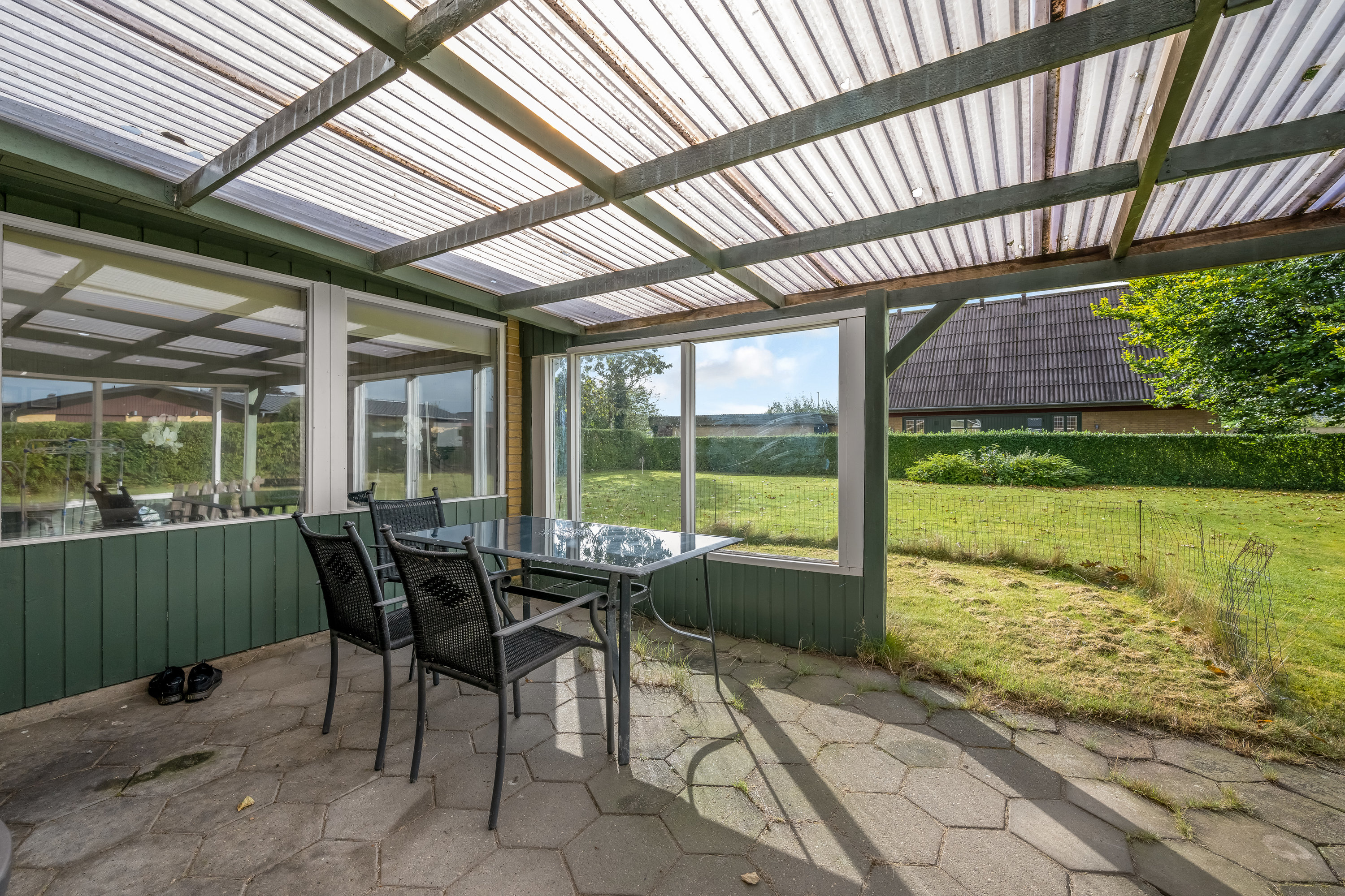 Fremhævet terrasse billede i fuldskærmstilstand. Billede af Rosenvej 134, 6880 Tarm