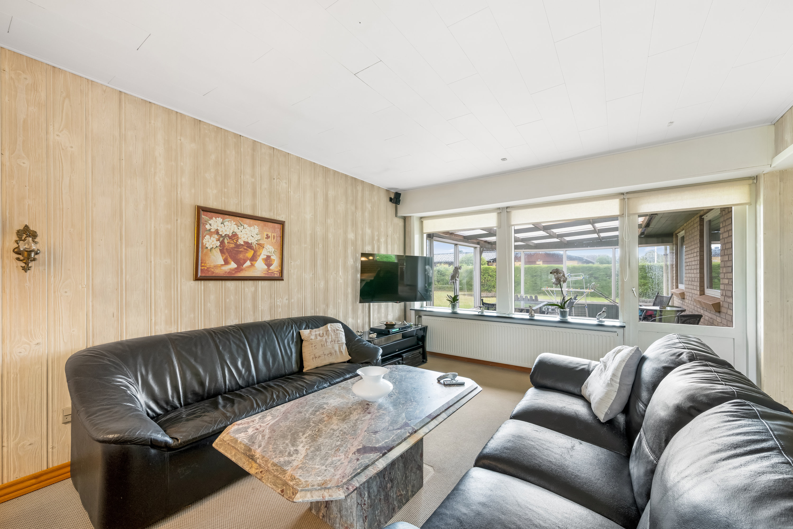 Fremhævet stue billede i fuldskærmstilstand. Billede af Rosenvej 134, 6880 Tarm