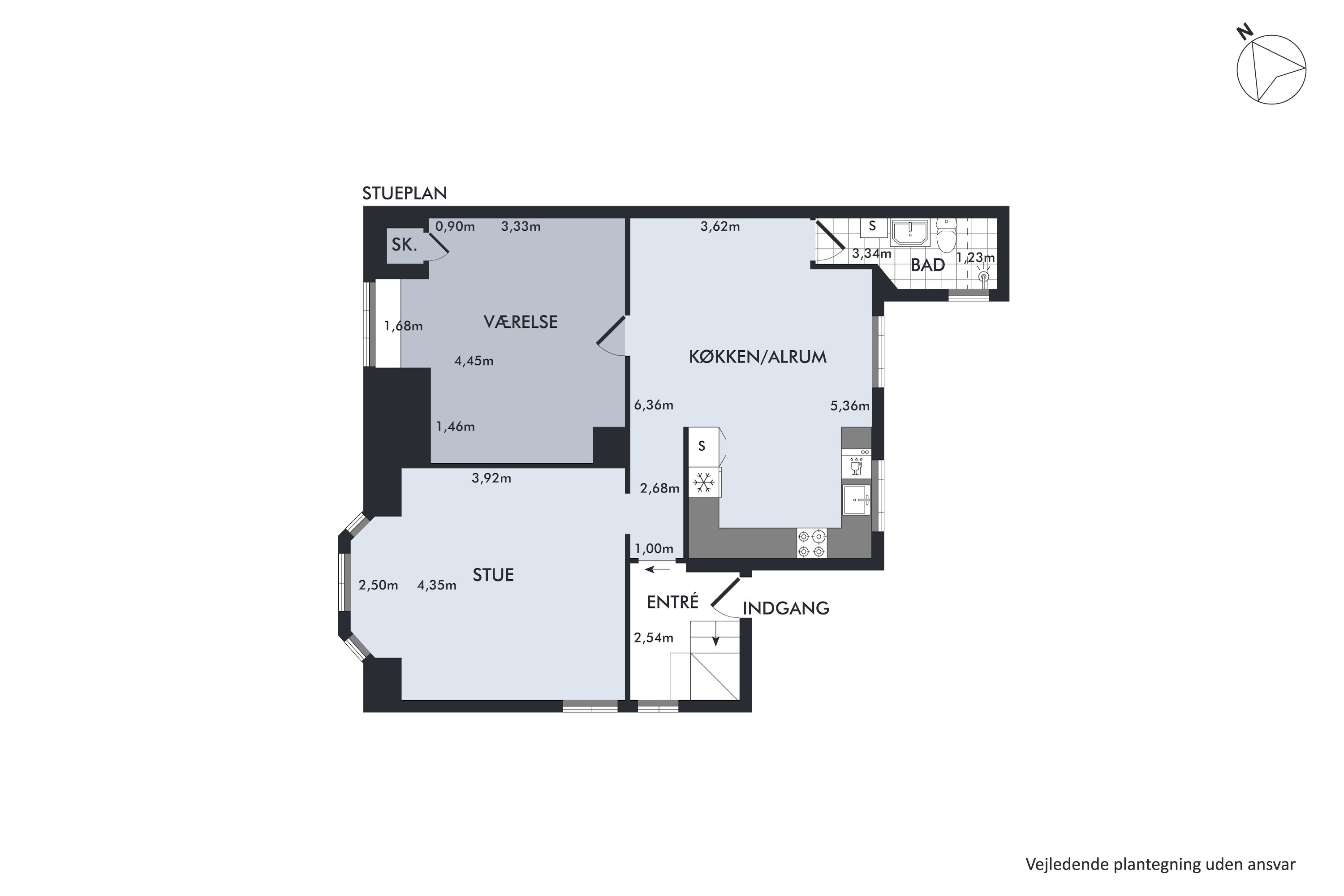 Plantegninger billede af Nørre Boulevard 53, 1., 8900 Randers C