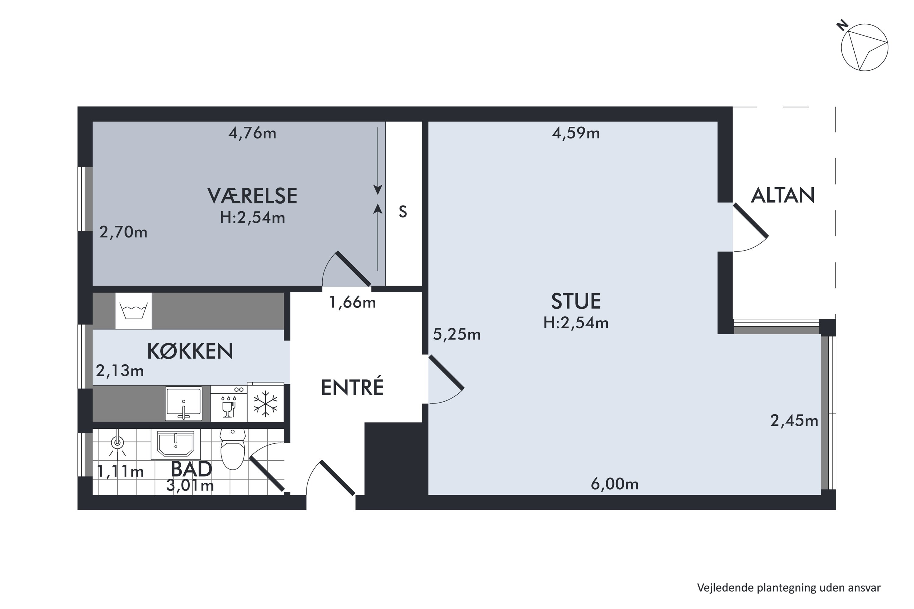 Plantegninger billede af Langenæs Allé 47, 1. tv., 8000 Aarhus C