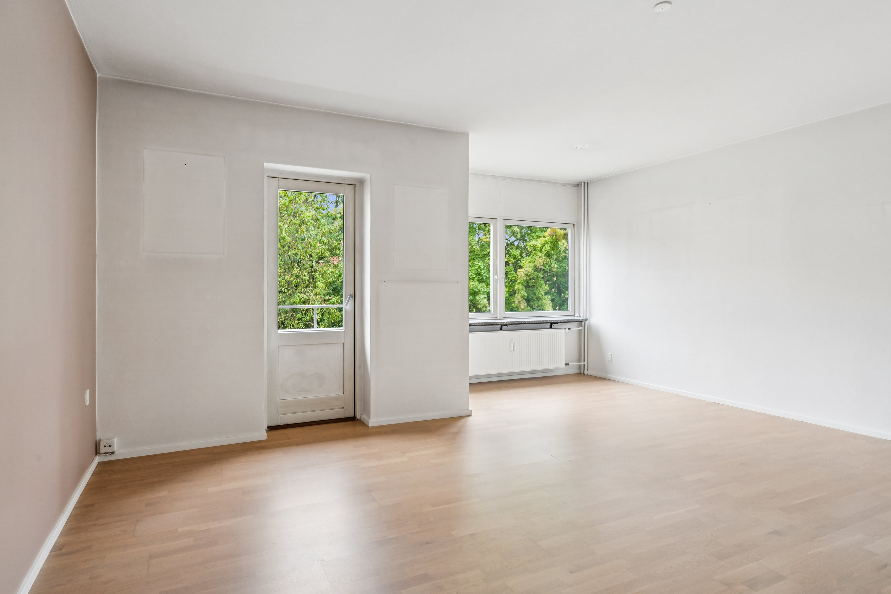 Fremhævet stue billede i fuldskærmstilstand. Billede af Langenæs Allé 47, 1. tv., 8000 Aarhus C