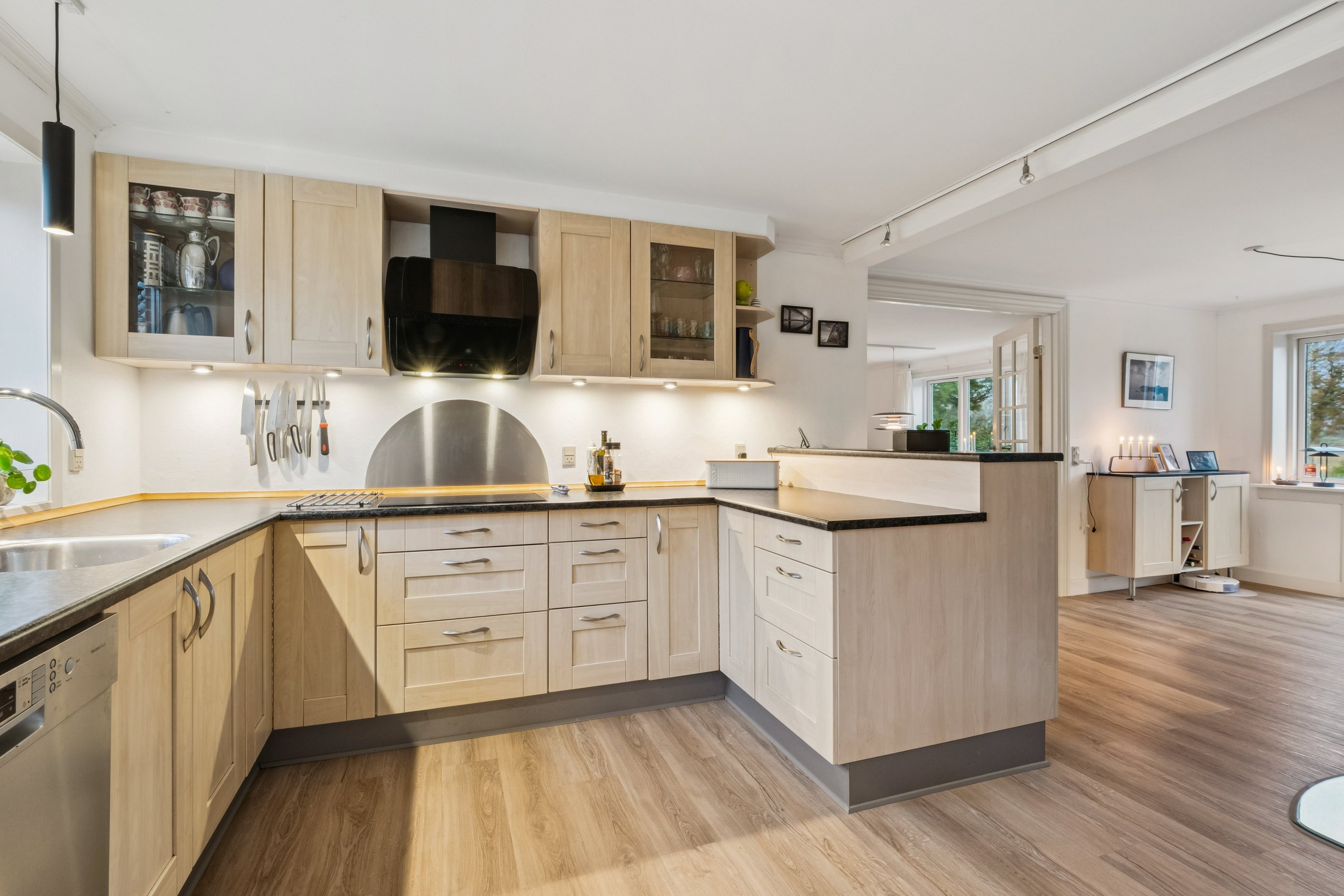 Fremhævet køkken billede i fuldskærmstilstand. Billede af Grydhøjvej 19, Bjergby, 7950 Erslev